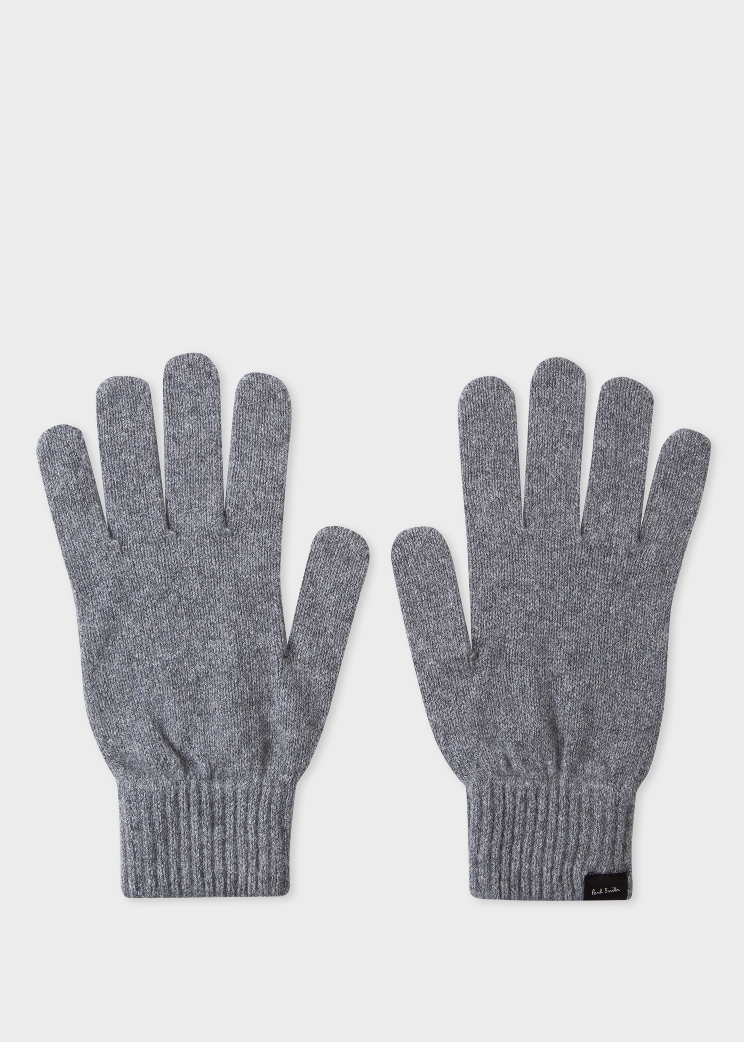 Grey Cashmere And Merino Wool Gloves - 1