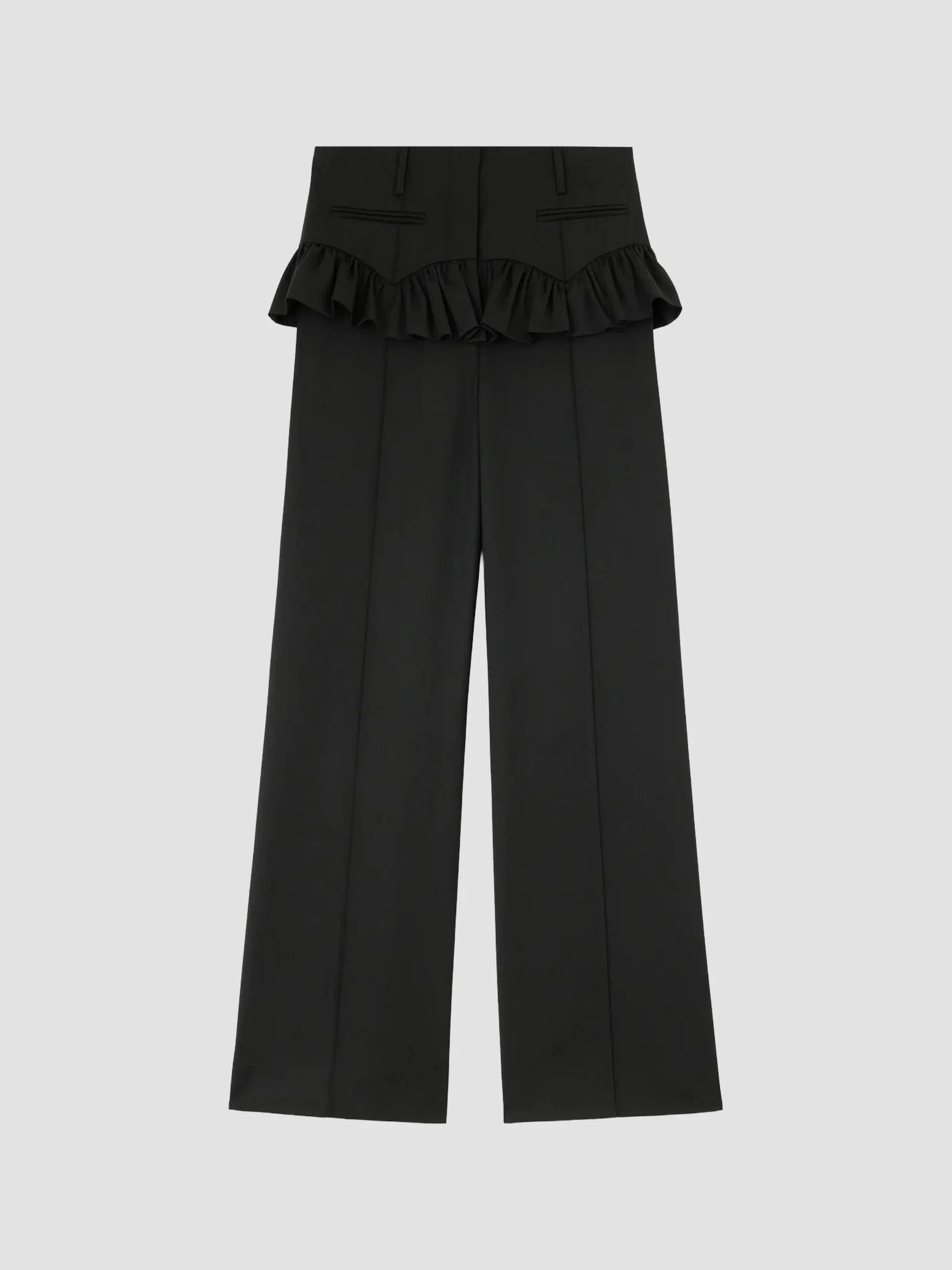 Women's Calendered Skirt Pants - Black - 1