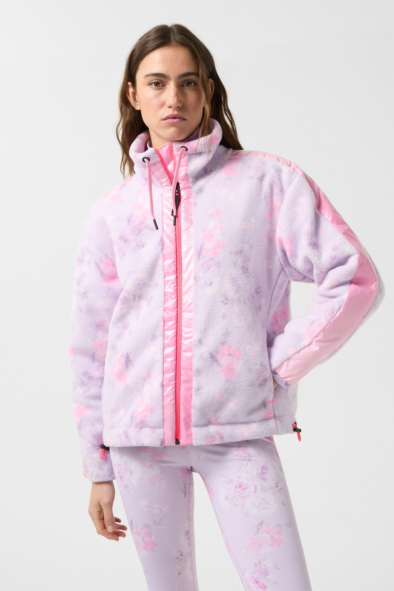 Ninetta Fleece mid layer in Lilac/Pink 1