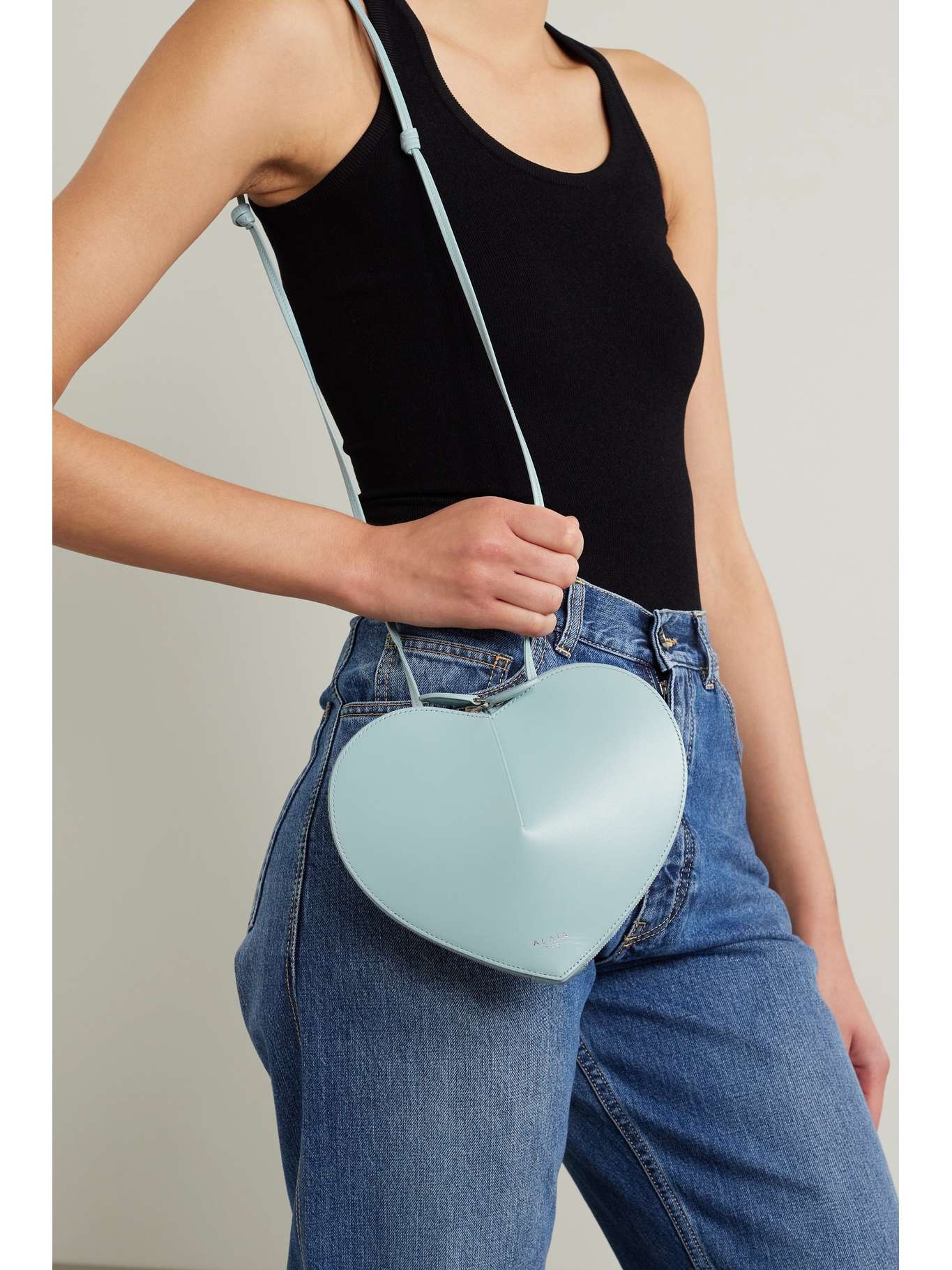 Le Coeur leather shoulder bag