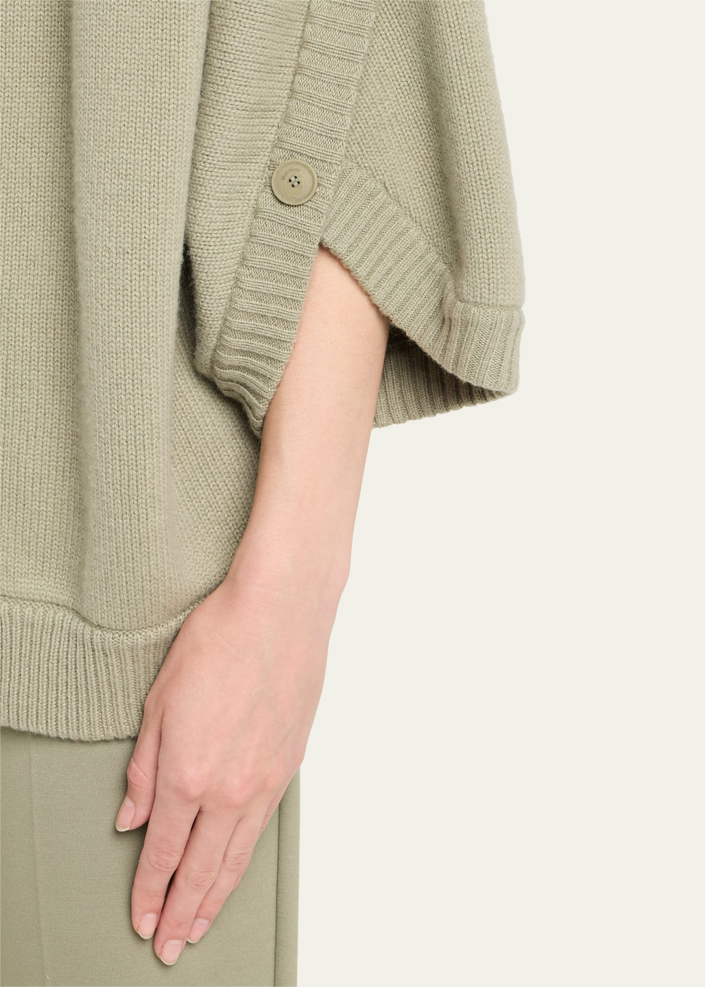 Vals Button Wool-Cashmere Hooded Cardigan - 5