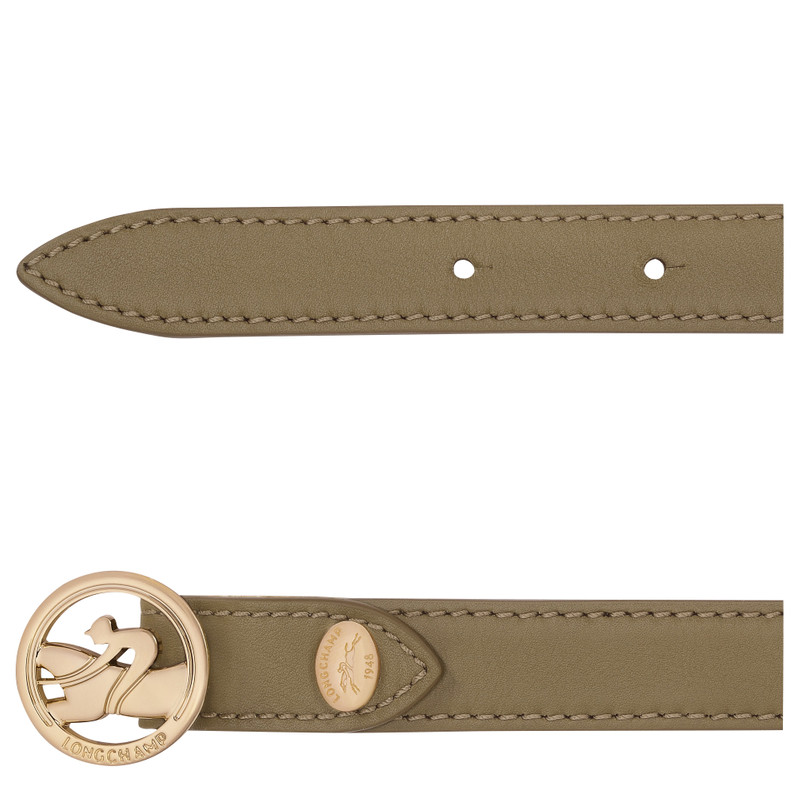 Longchamp Archive Ladies' belt Olive - Leather outlook