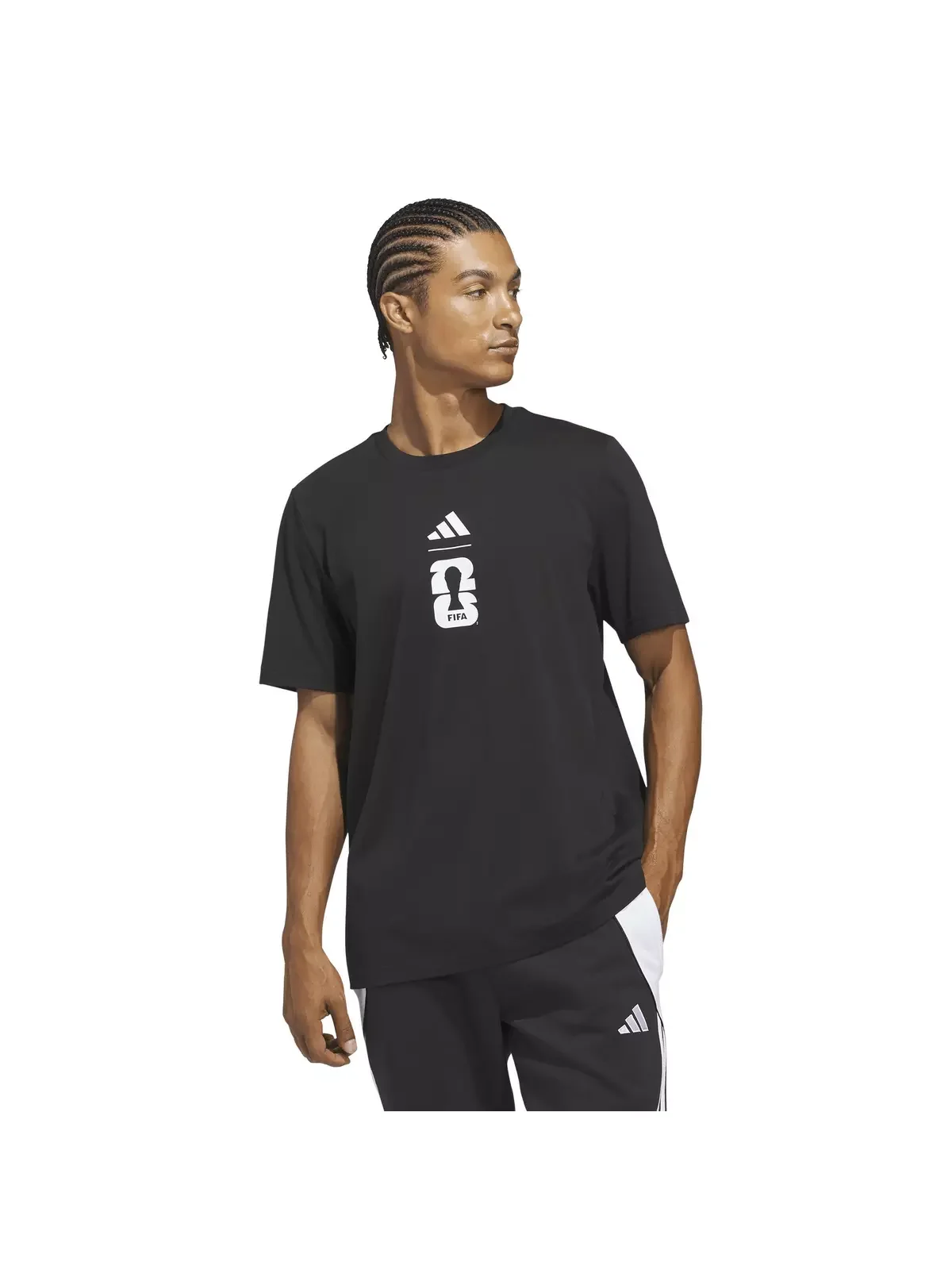 adidas FIFA World Cup 26 Match Ball Graphic T-Shirt Black - 1