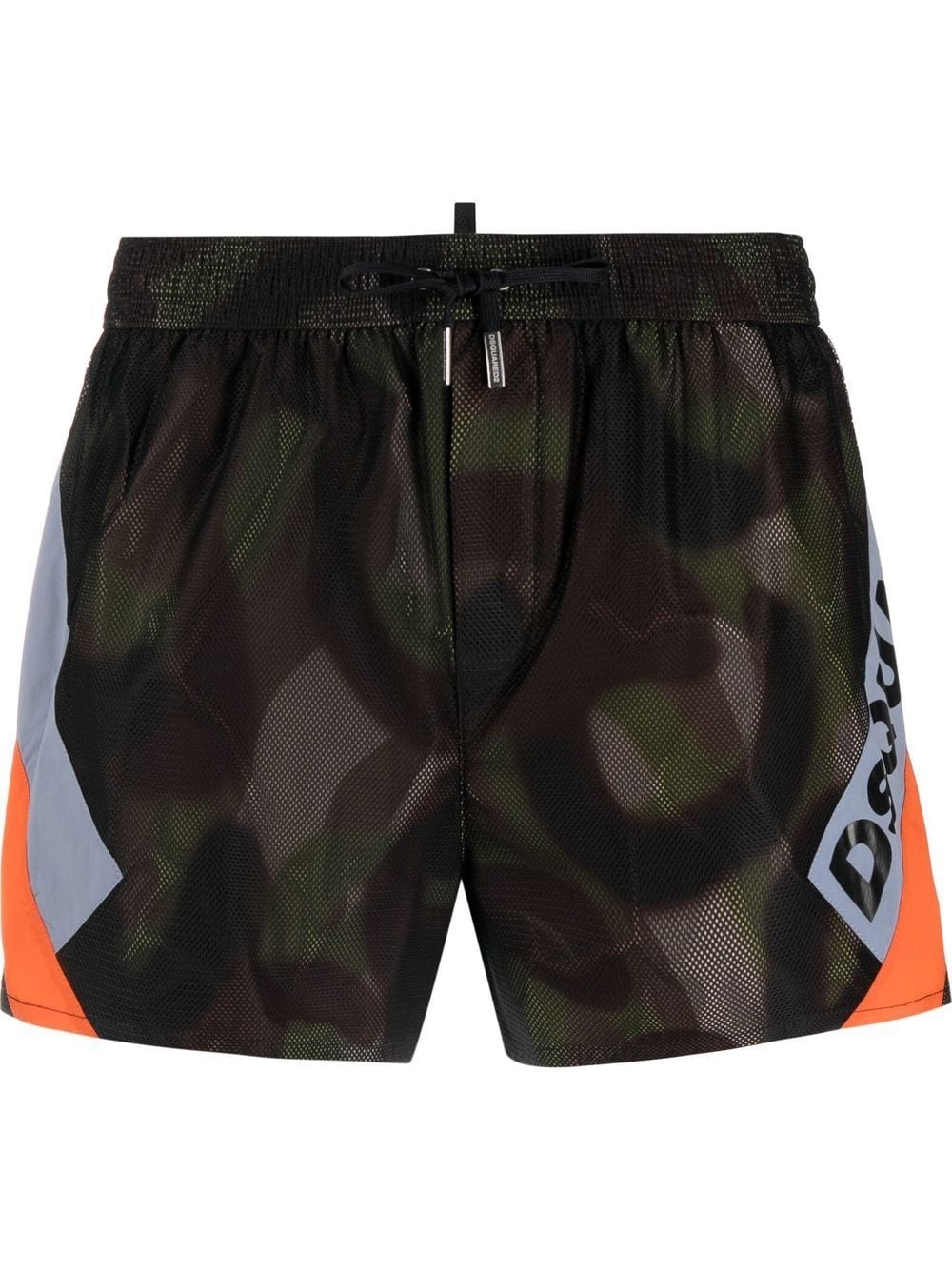 graffiti-print swim shorts - 1