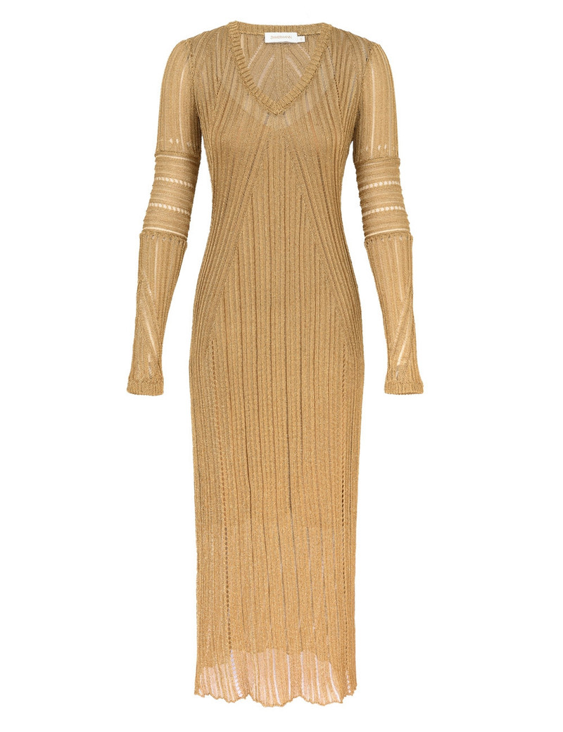 REBELLION METALLIC MAXI DRESS 1