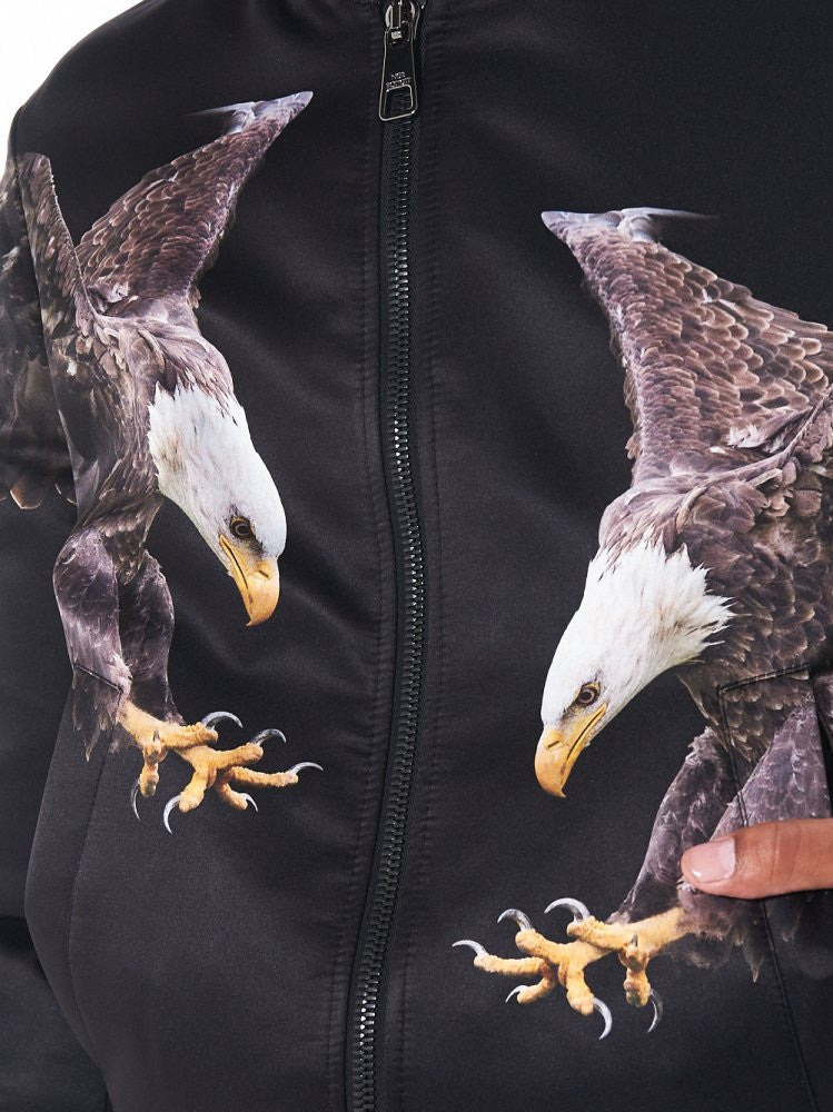 Graphic Printed Bomber Jacket - 4
