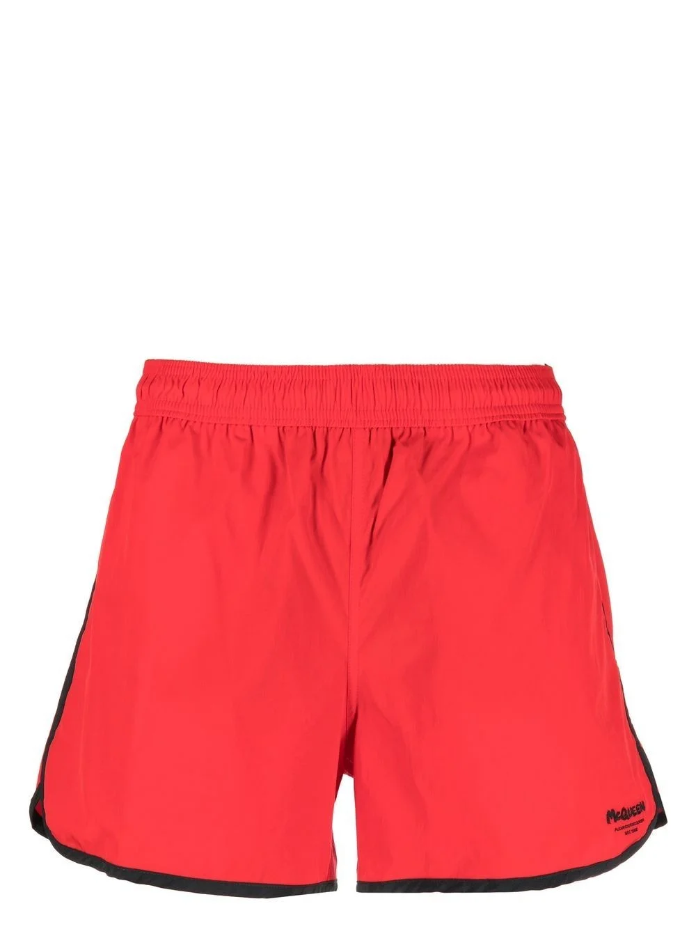 logo-print detail swim shorts - 1