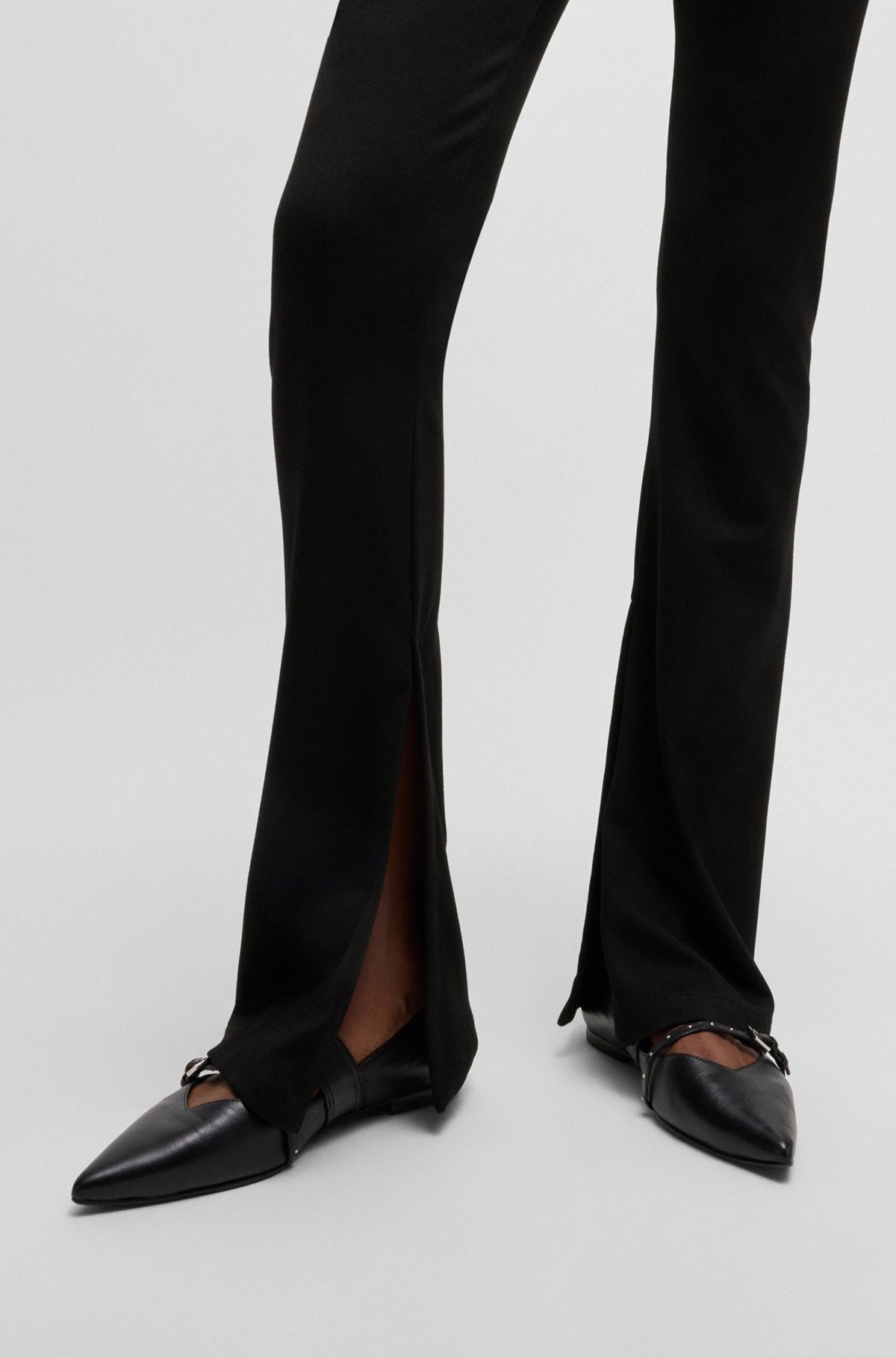 REGULAR-FIT TROUSERS IN STRETCH JERSEY - 5