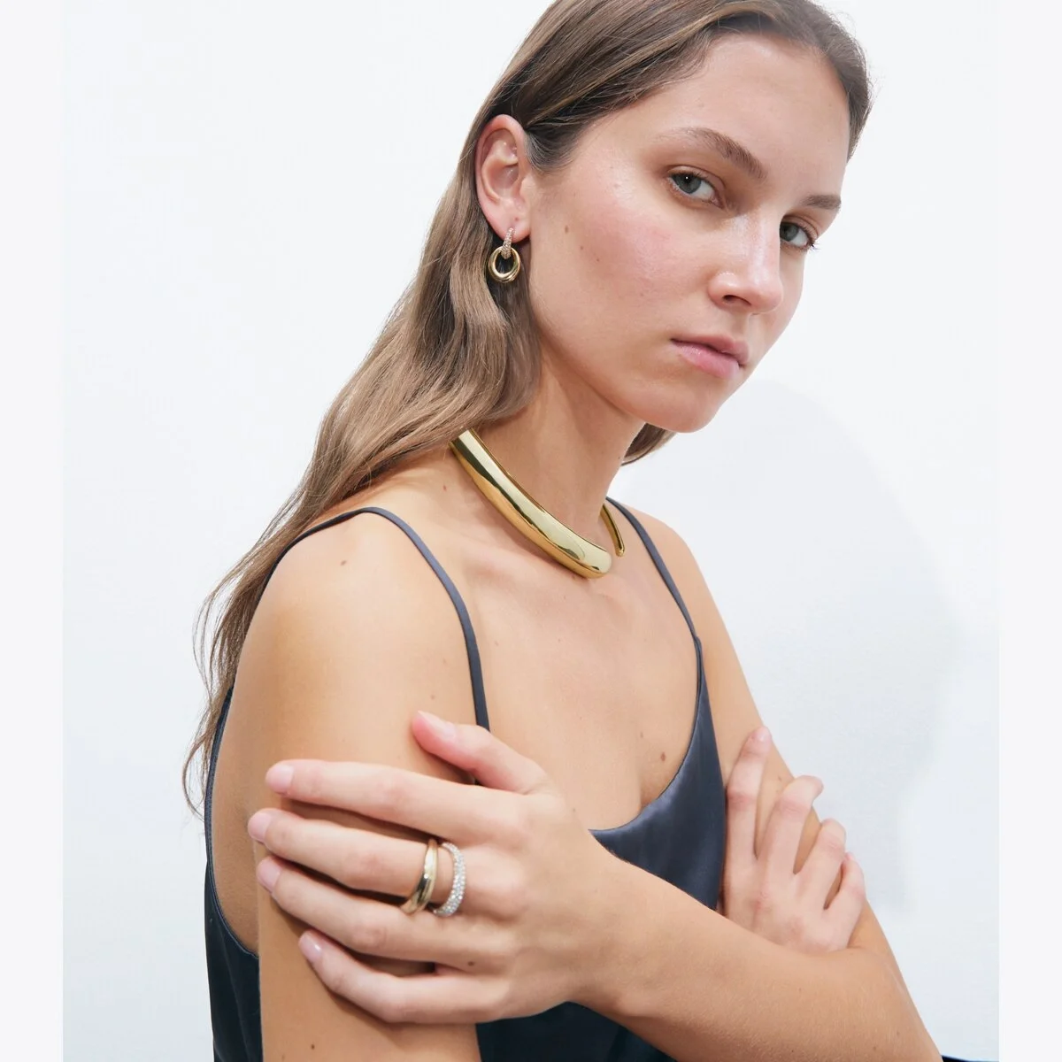Pierced Collar Necklace - 1