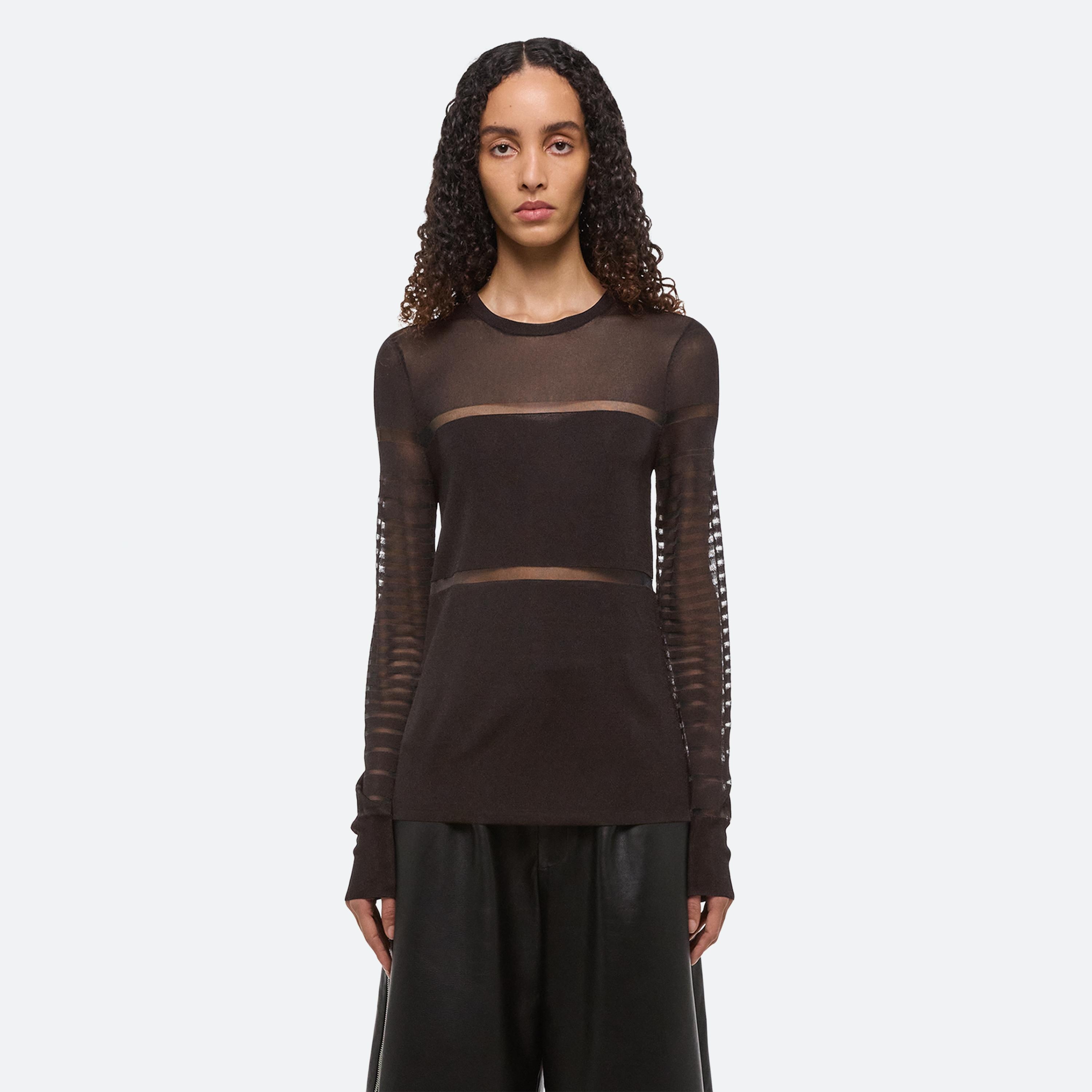 SHEER STRIPE TOP - 3