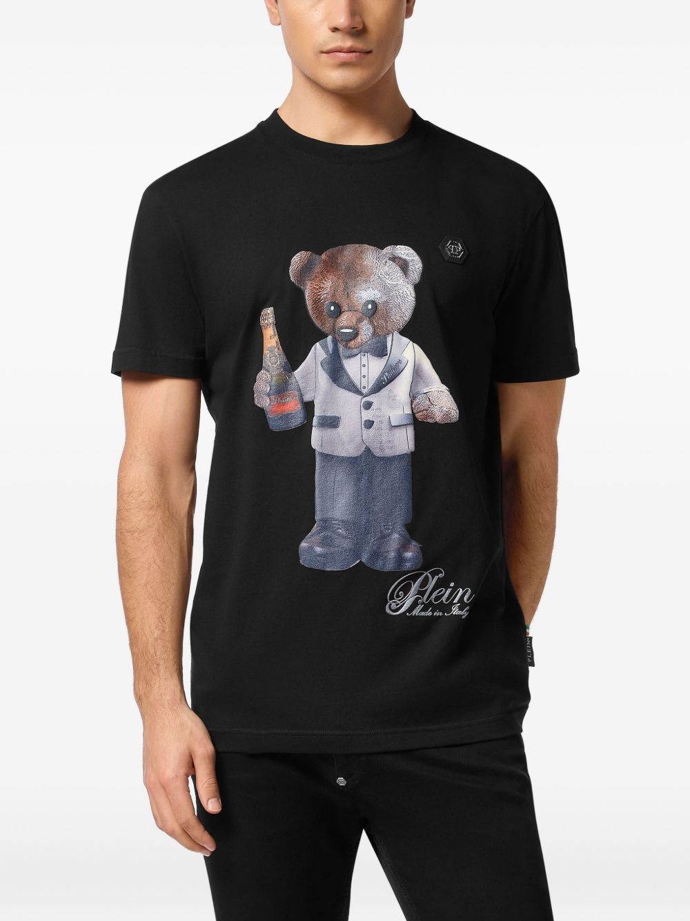 teddy-bear print T-shirt - 2