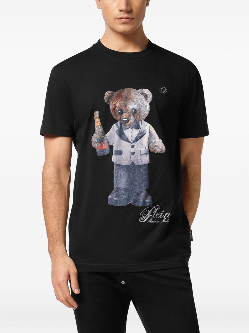 PHILIPP PLEIN teddy-bear print T-shirt outlook
