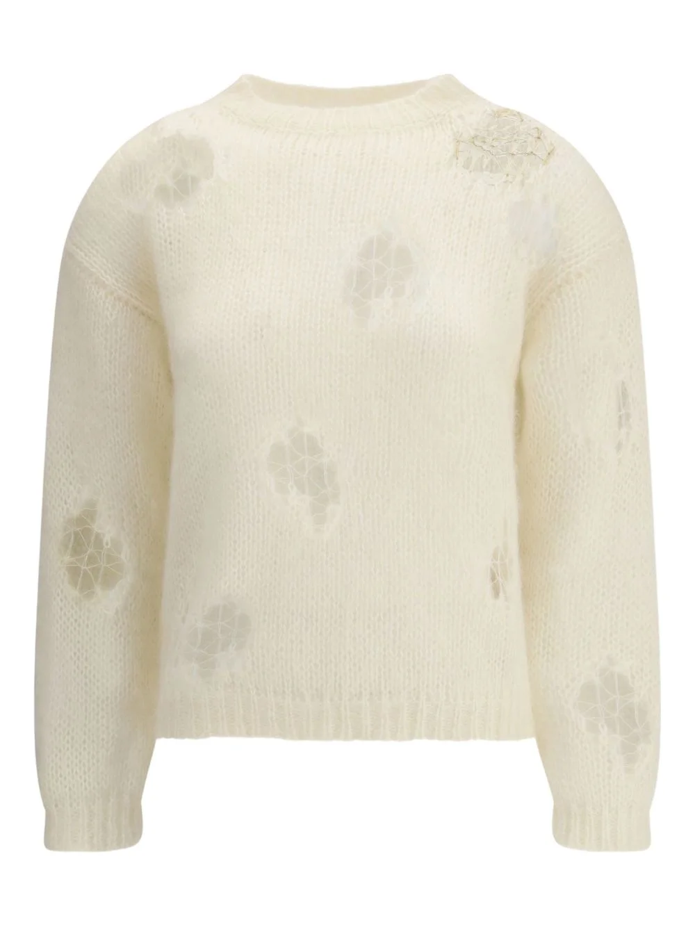 ripped-effect sweater - 1