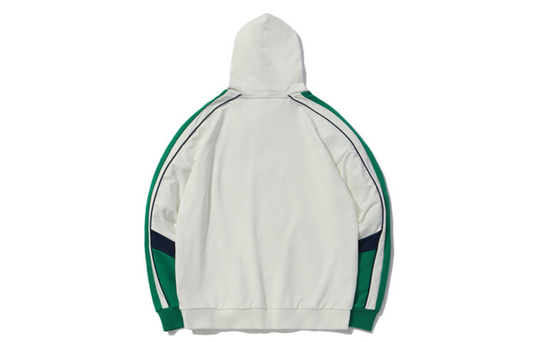 Li-Ning Sports Fashion Series Colorblock Hoodie 'White Green' AWDQ258-1 - 2