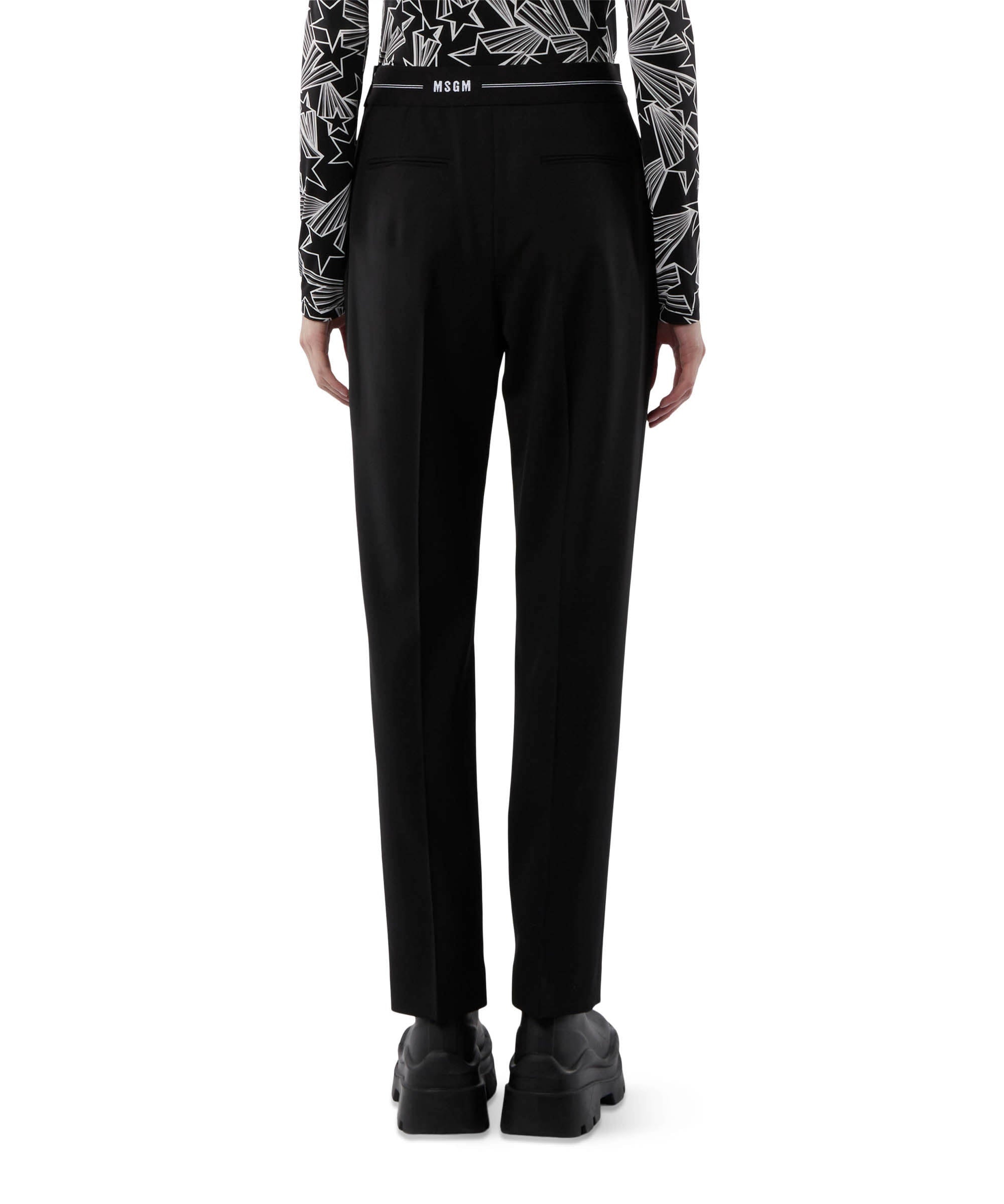 Tailoring cigarette trousers with elasticated waistband - 3
