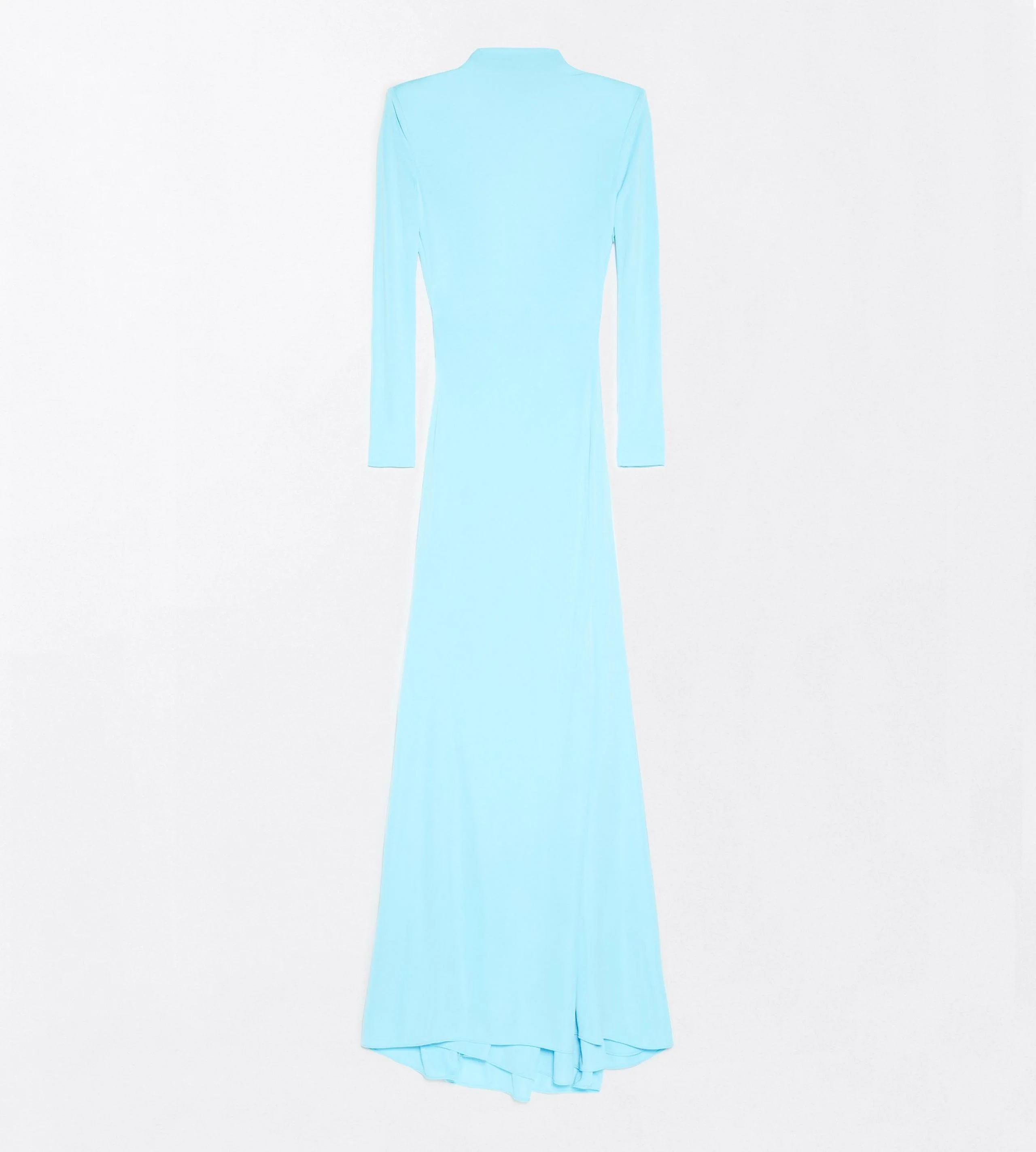 CREPE JERSEY LONG SLEEVE EVENING DRESS WITH CUT-OUT - 1