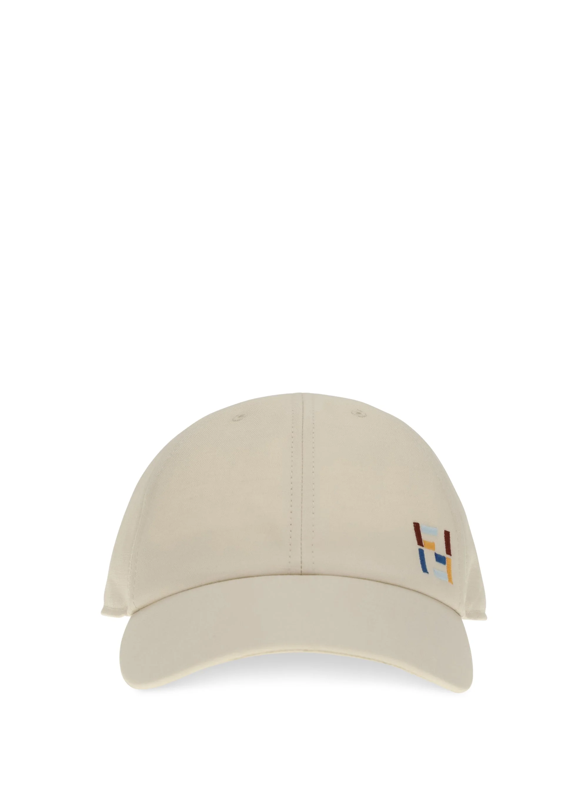 Fendi Baseball Cap with Logo Beige Men - 1