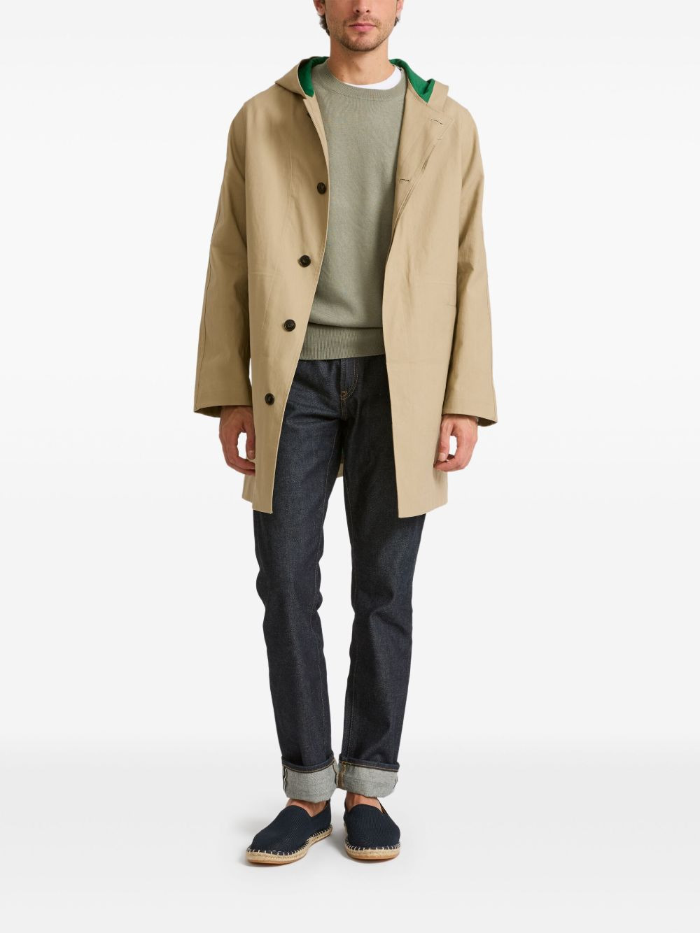 double-sided hooded coat - 2