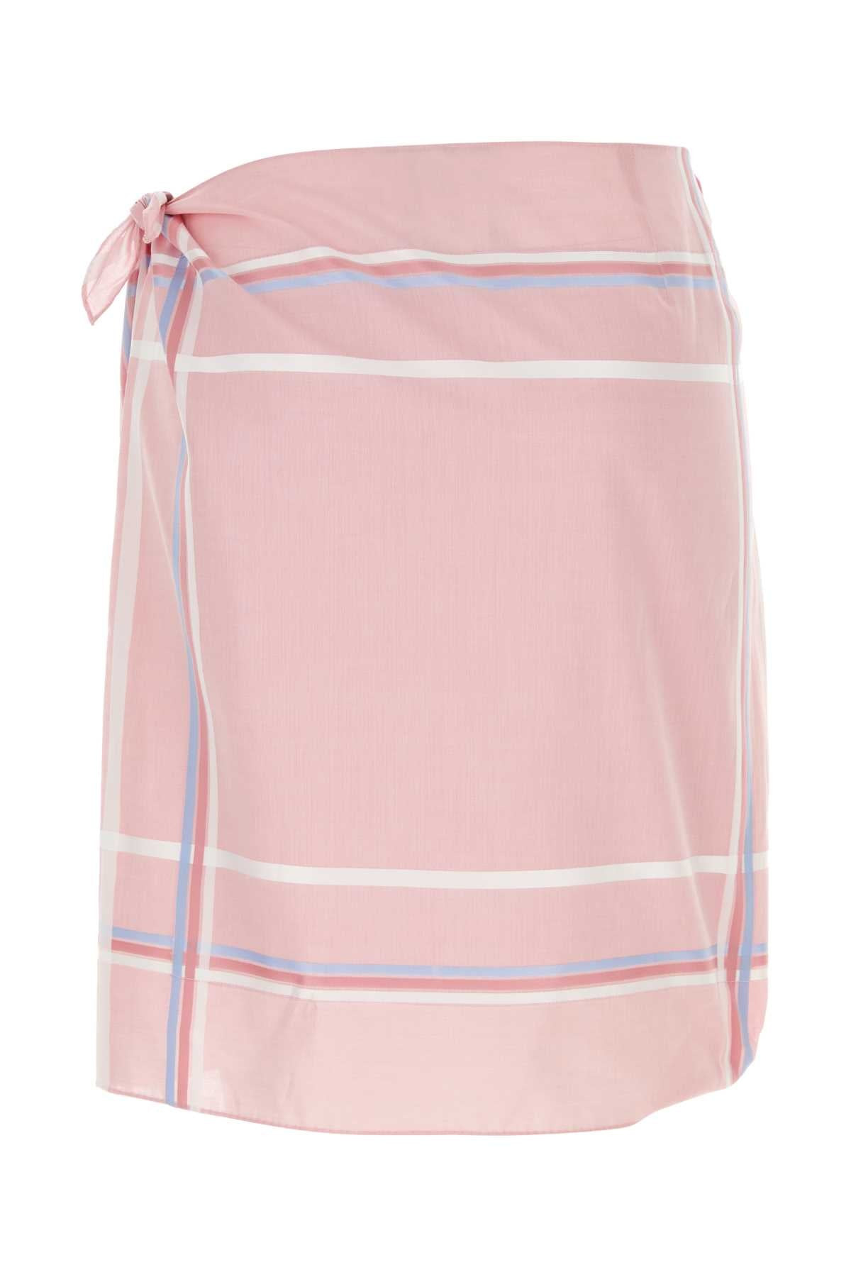 Prada Women Pink Cotton Skirt - 2
