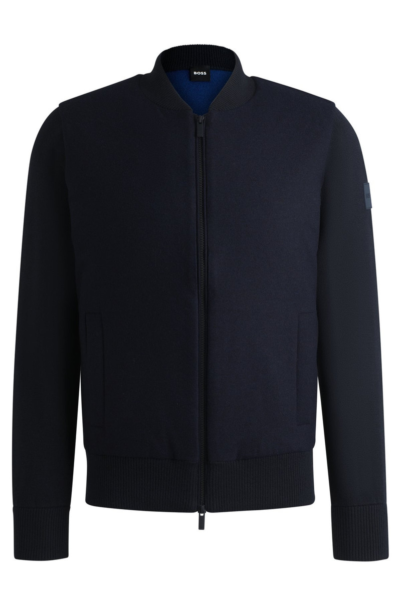REGULAR-FIT ZIP-UP JACKET WITH PADDED FRONT PANEL 1