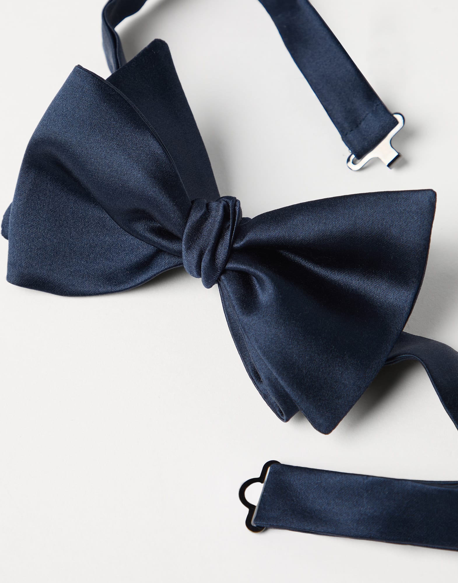Cotton and silk satin bow tie - 2