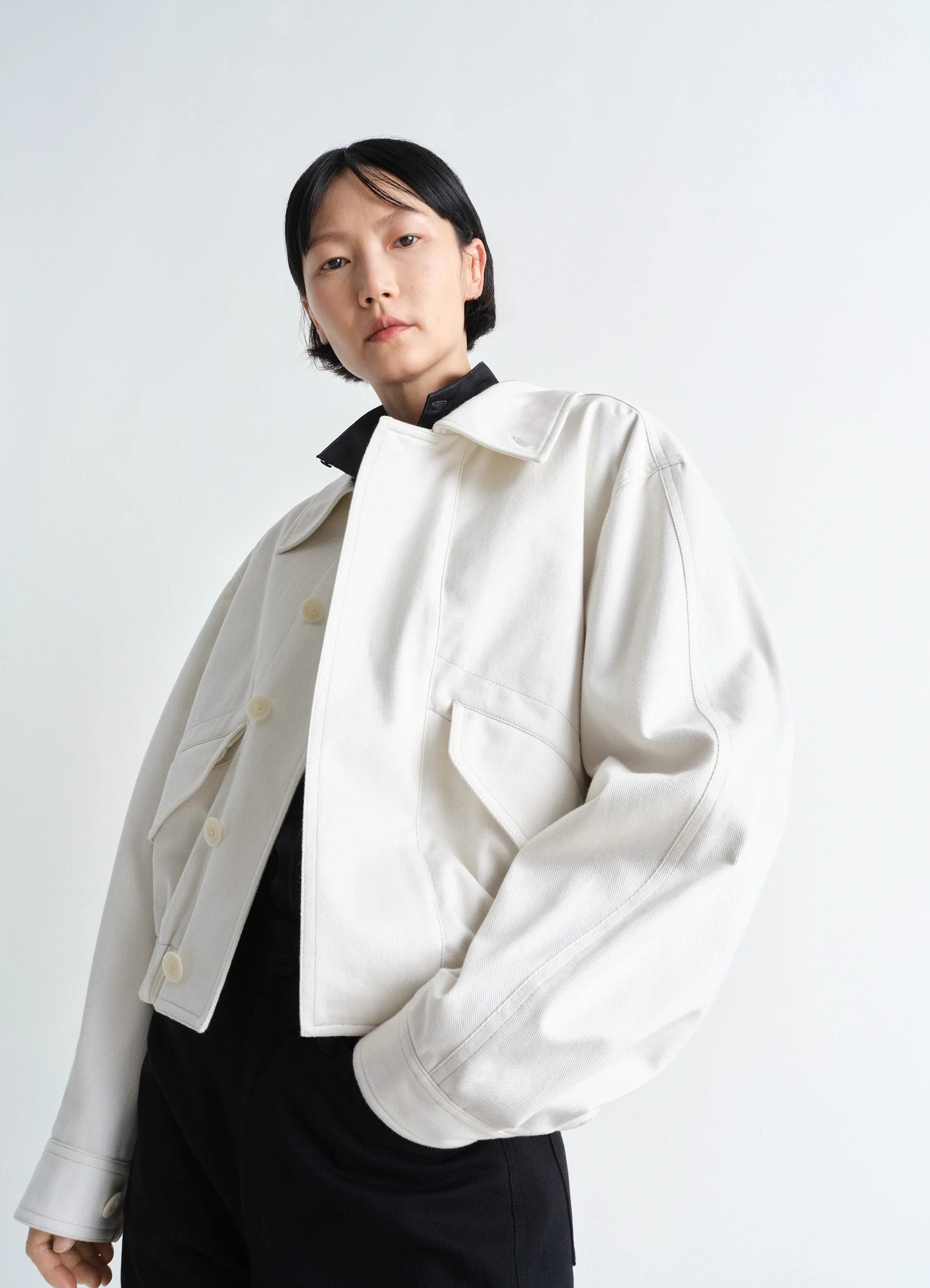 Lemaire｜JACKETS (SHORT BLOUSON (OW1149 LF1365 999)) Lemaire Short Blouson Cream White – Neighbour