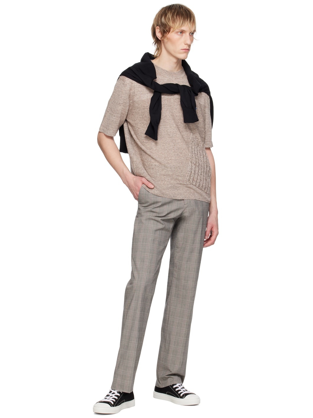 Beige Mark T-Shirt - 4