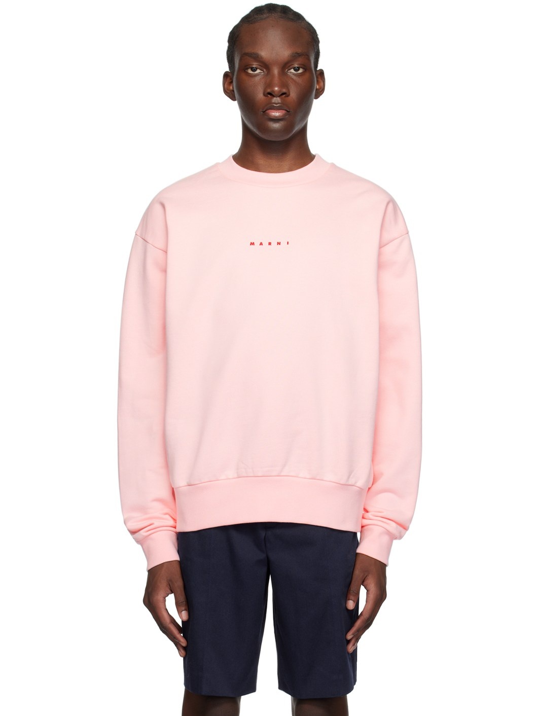 Pink Printed Sweatshirt - 1