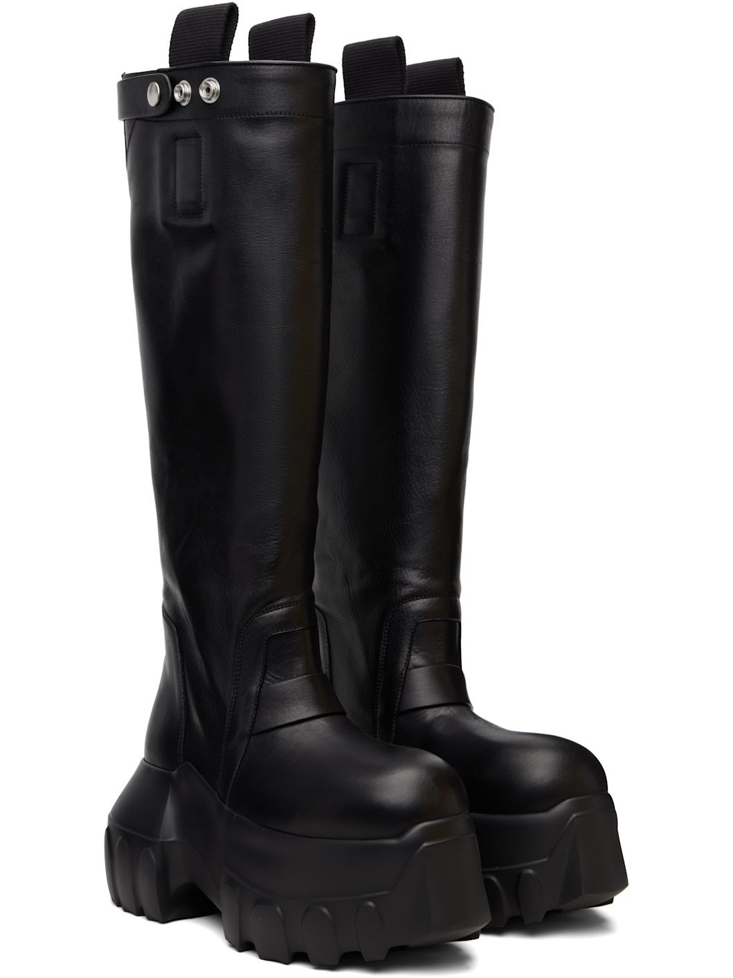Black Concordians Pull On Mega Tractor Tall Boots - 4