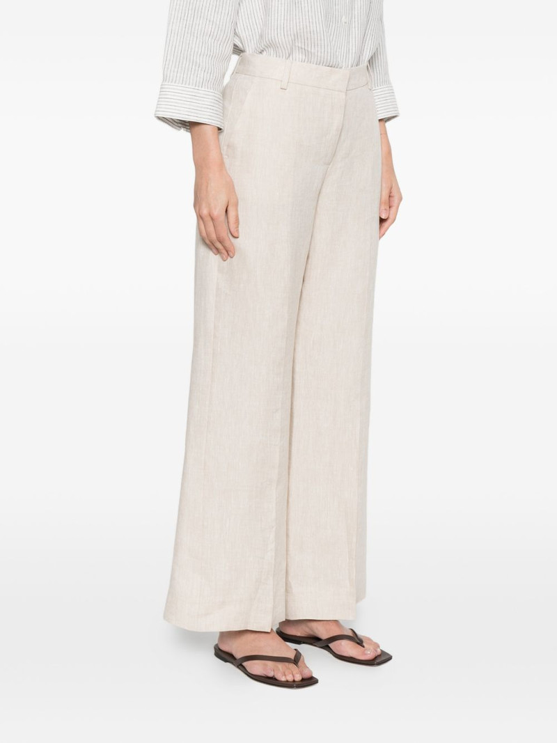 Malizia pressed-crease pallazo pants 3