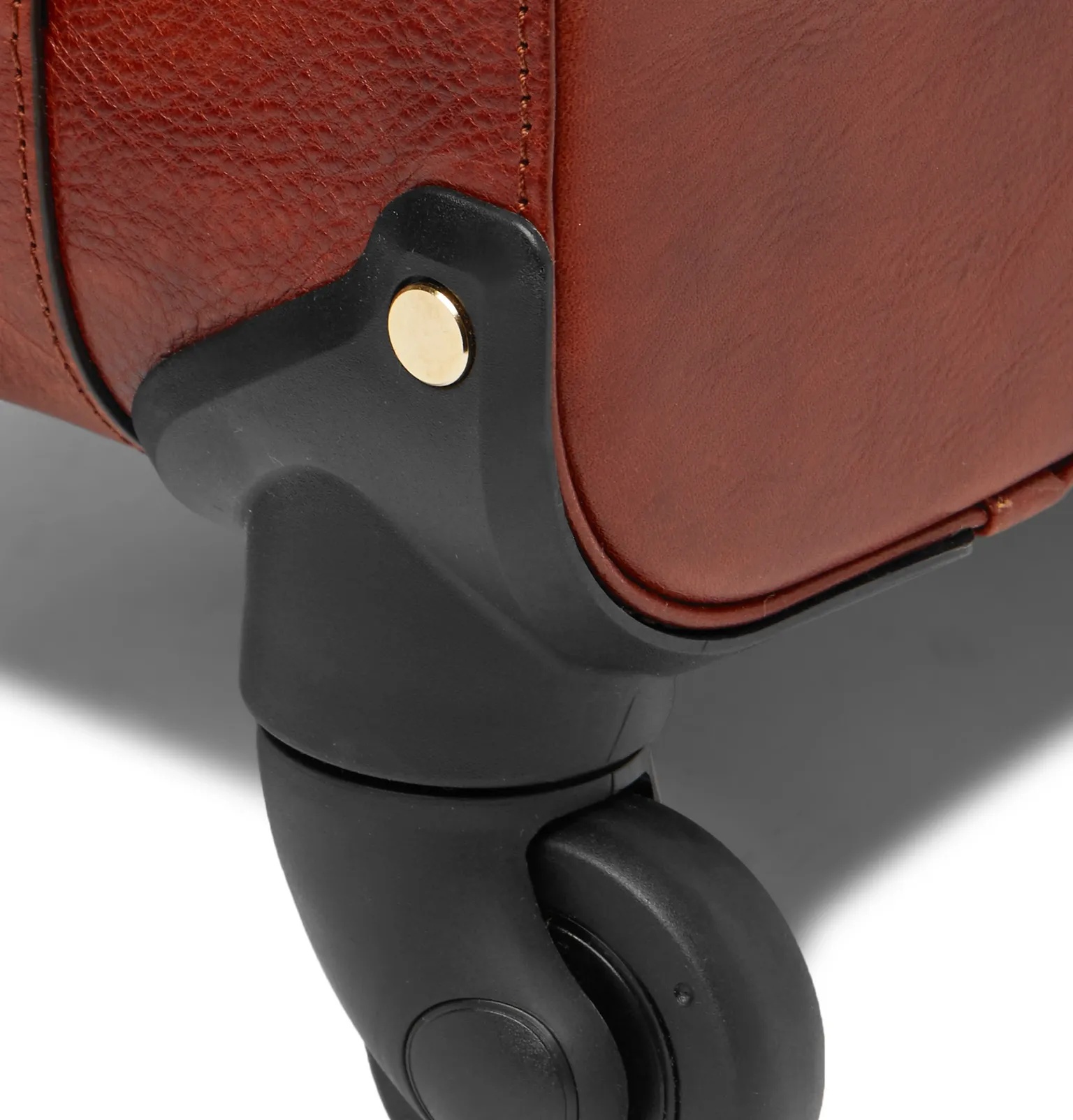 Burnished-Leather Carry-On Suitcase - 6