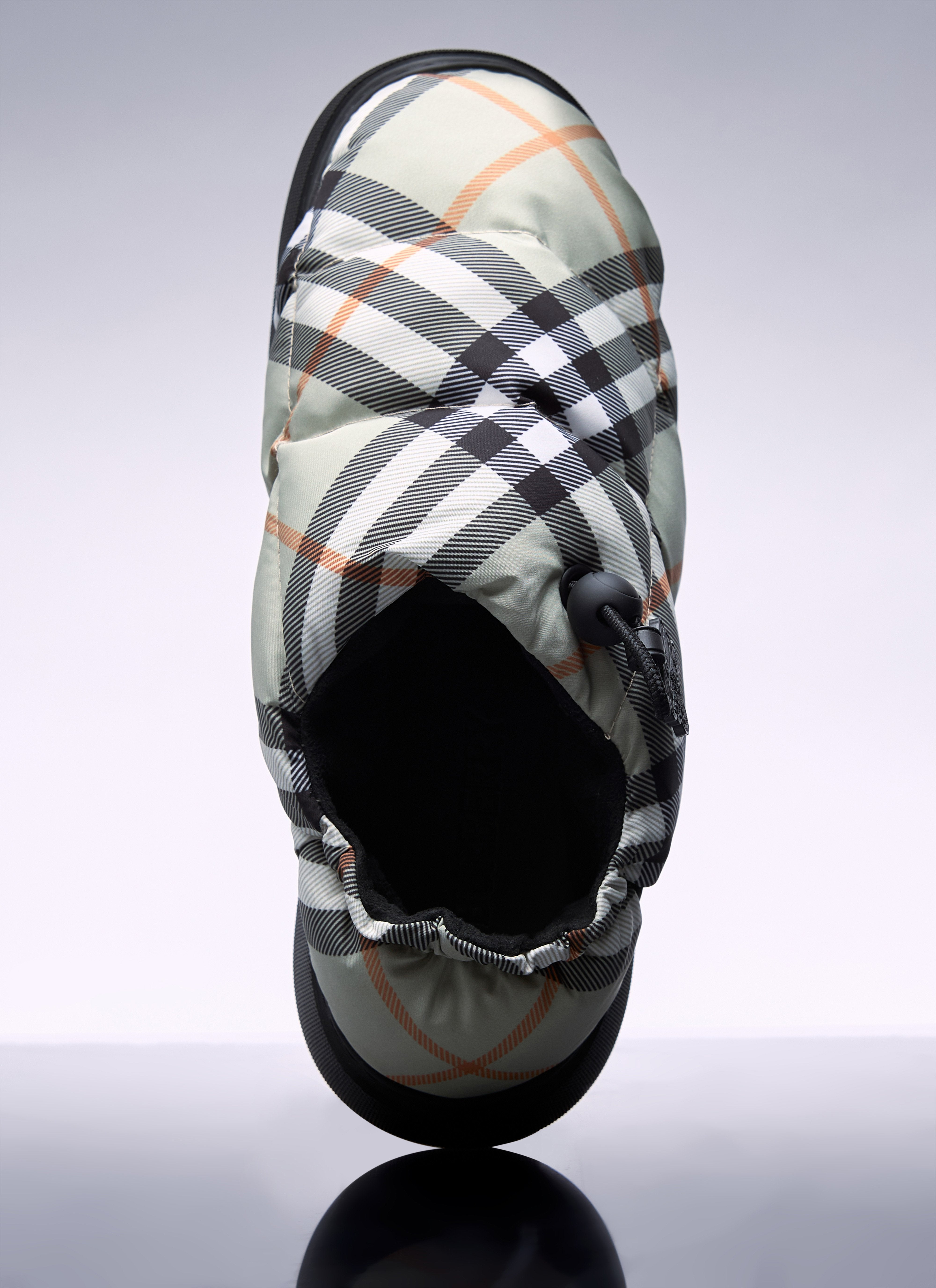 Burberry Women Check Nylon-Blend Pillow Mule - 7