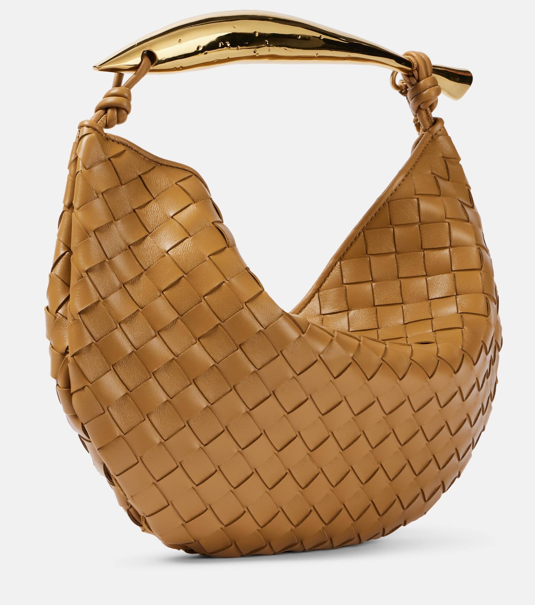 【関税送料込】BOTTEGA VENETA Sardine Light wood Bottega Veneta Sardine Small leather shoulder bag