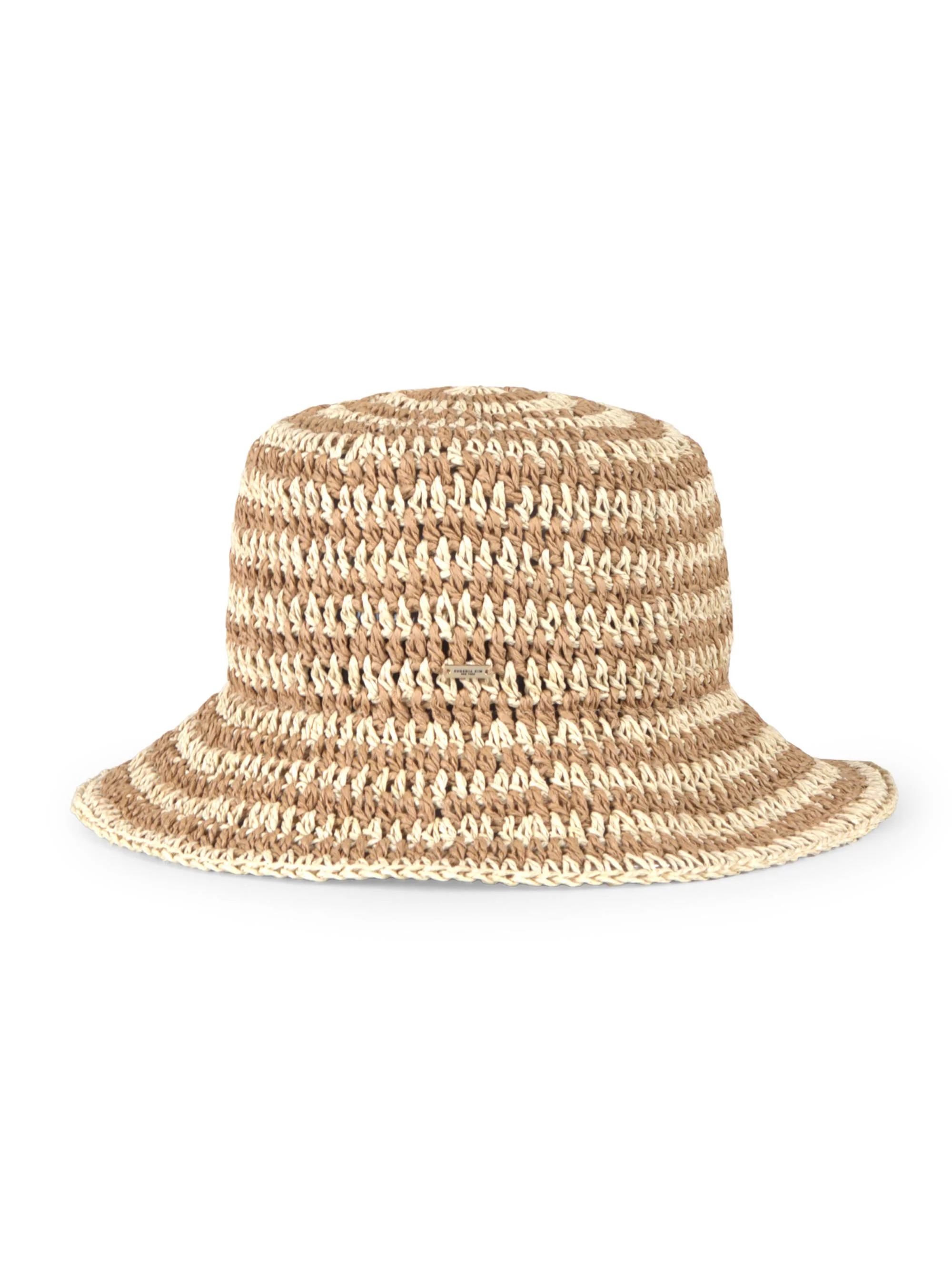Women's Jonah Crochet Bucket Hat - Natural Camel - 1