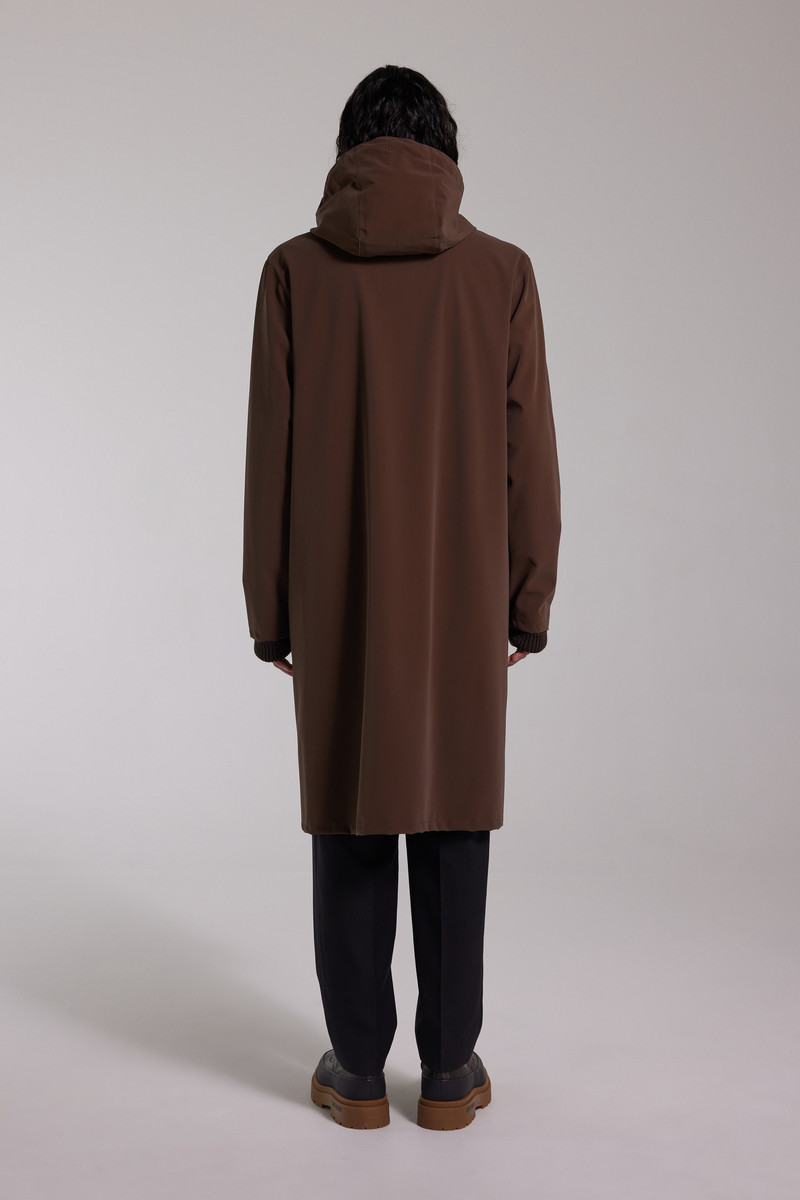 Camden Lightweight Matte Parka Dark Brown 1