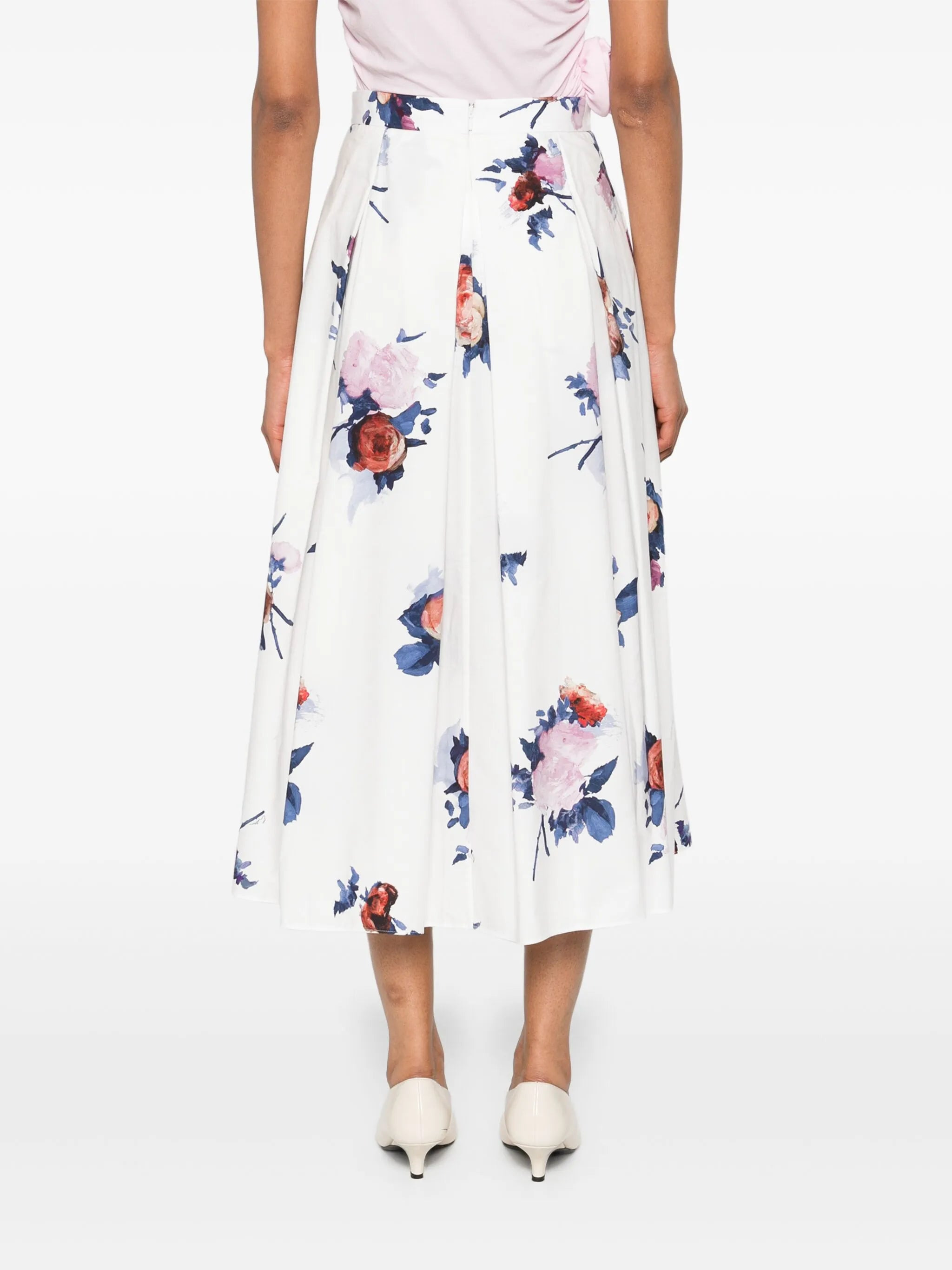 pleated midi skirt - 4