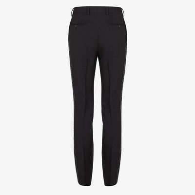 FENDI Black wool pants outlook