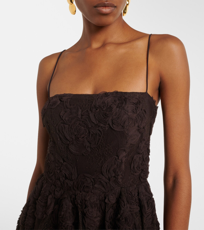 Floral mesh midi dress 3