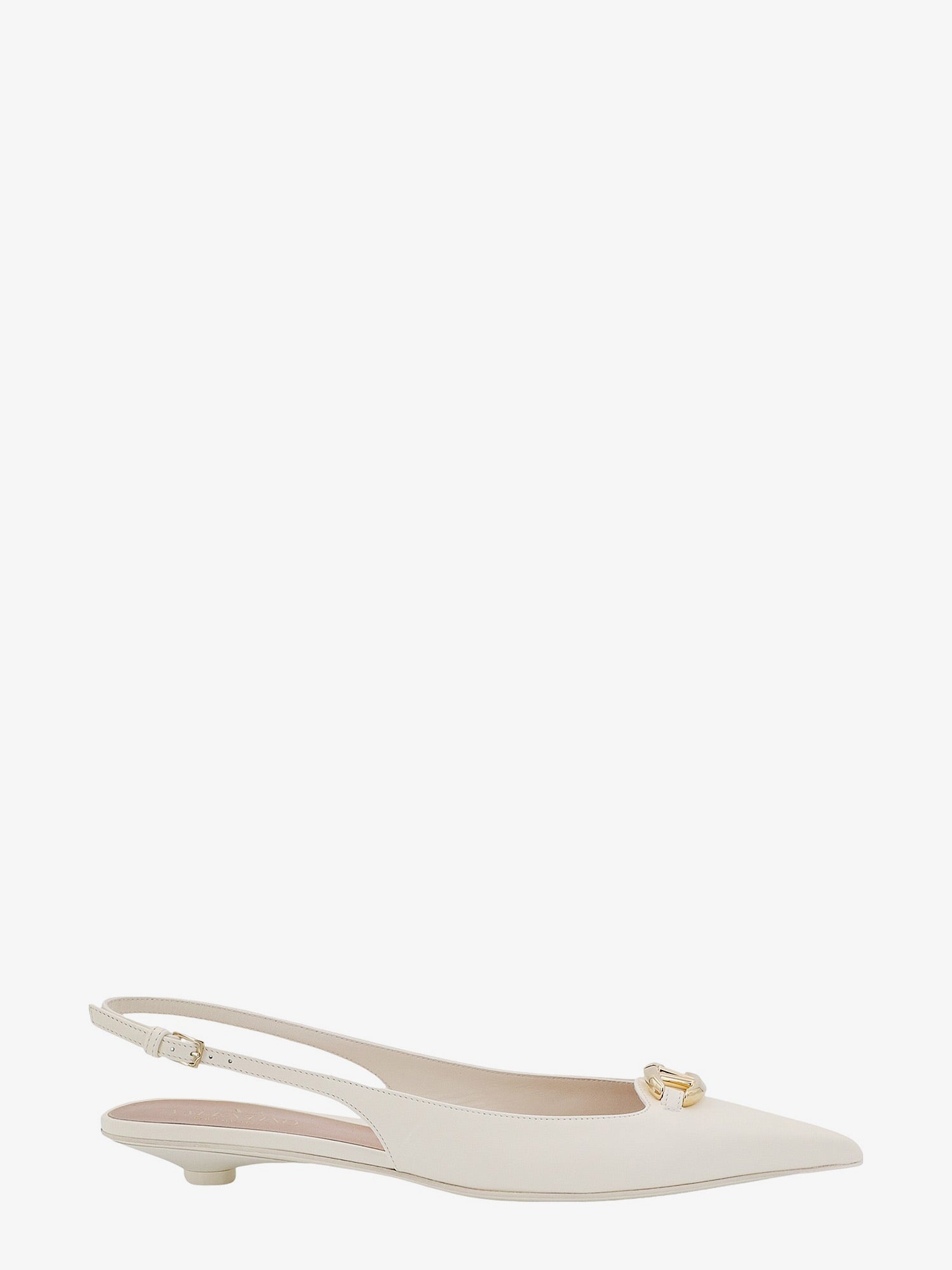 Valentino Garavani Woman Vlogo The Bold Editio Woman White Ballerinas - 1