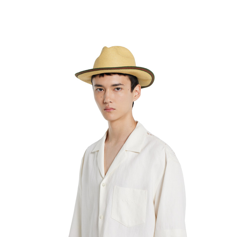 Straw hat with Web 4
