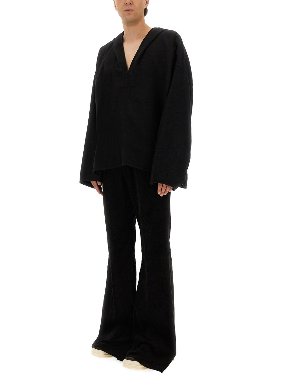 Rick Owens Men Hooded Caftan - 4