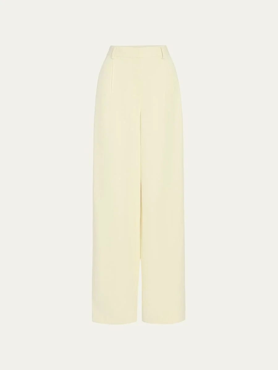 Hudson St Pants in Coated Viscose Linen - 1
