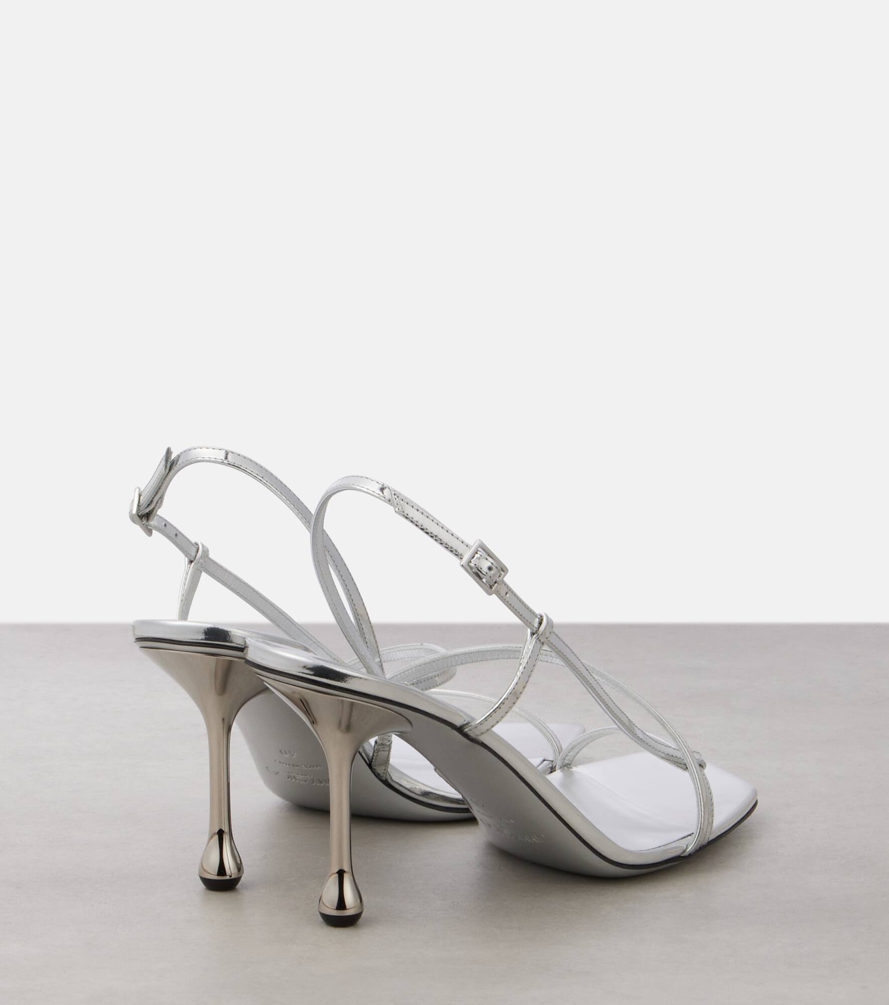 Etana 80 metallic leather sandals - 2