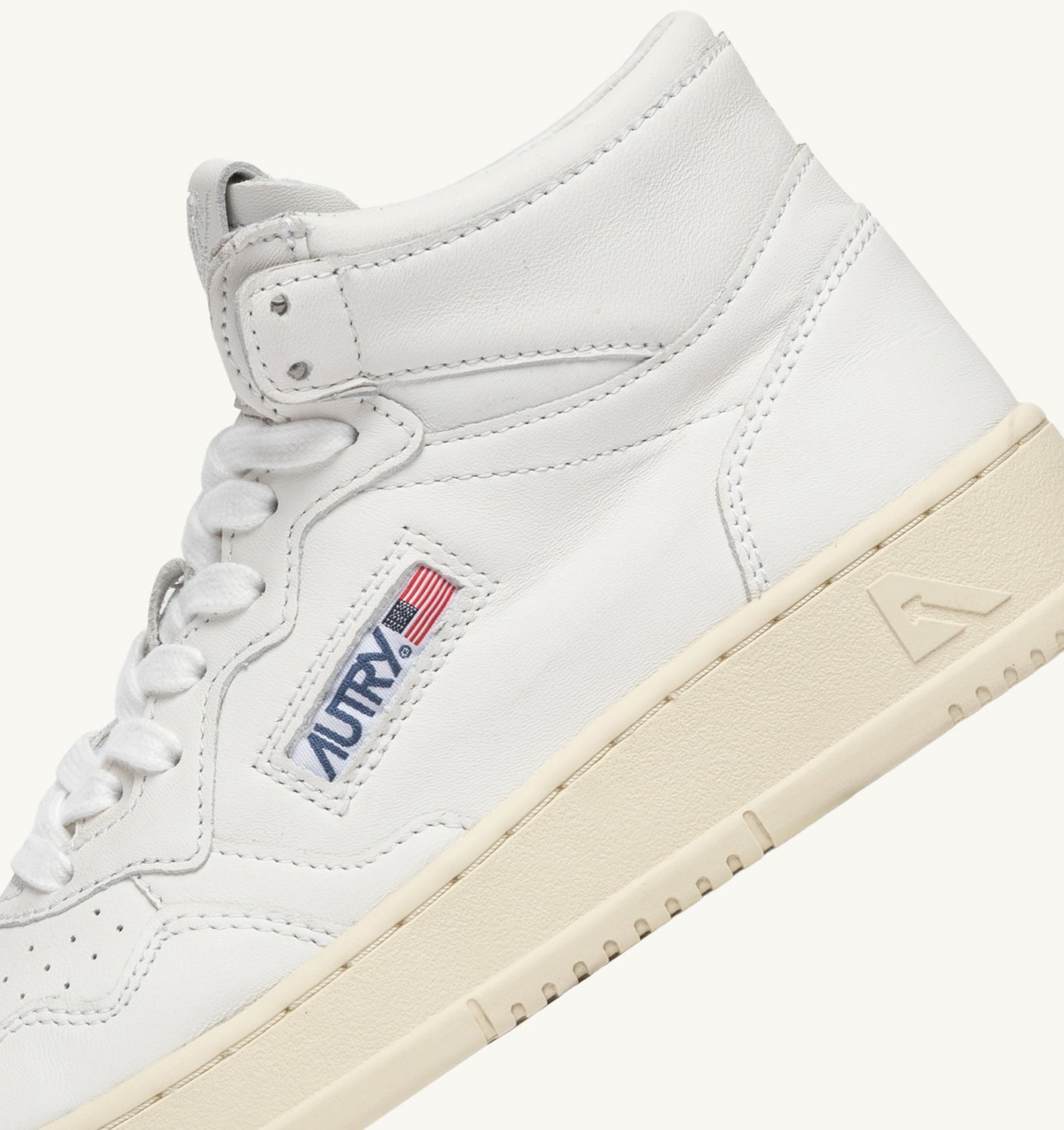 MEDALIST MID SNEAKERS IN SUPER-SOFT WHITE NAPPA - 6