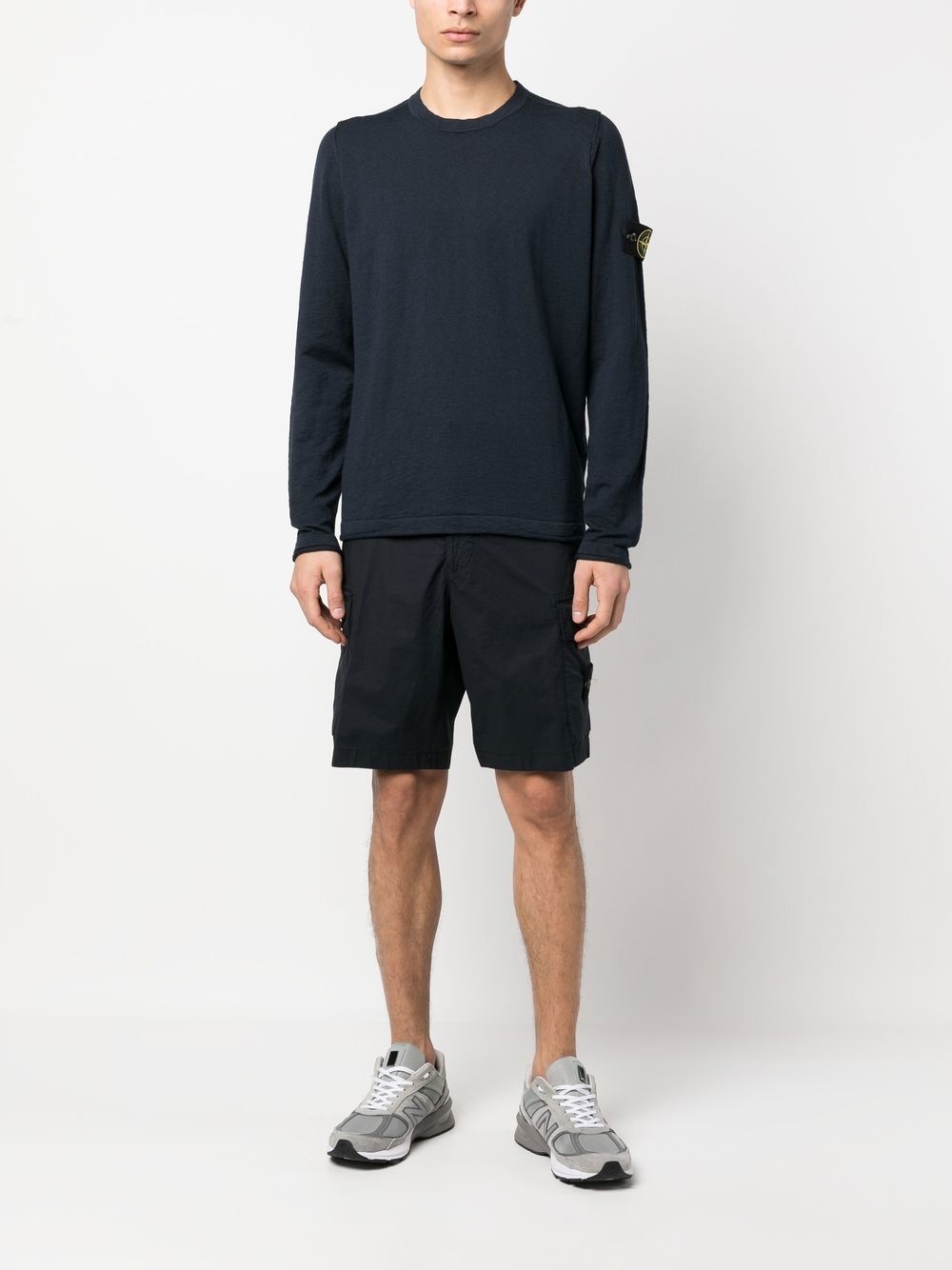 logo-patch sleeve jumper - 2
