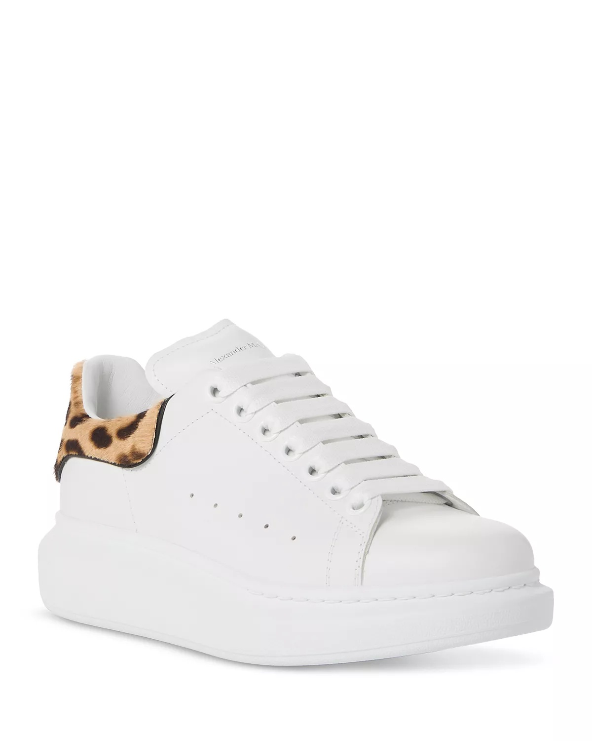 Women's Leather Low Top Sneakers - 1