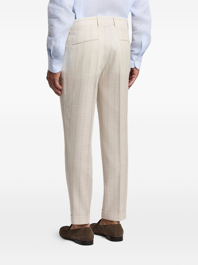 striped pleated trousers 3