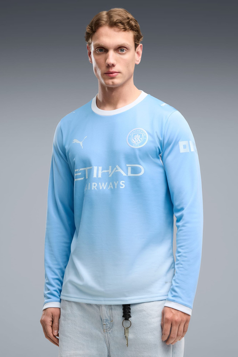 PUMA Manchester City Home Men's Long Sleeve Soccer Jersey outlook