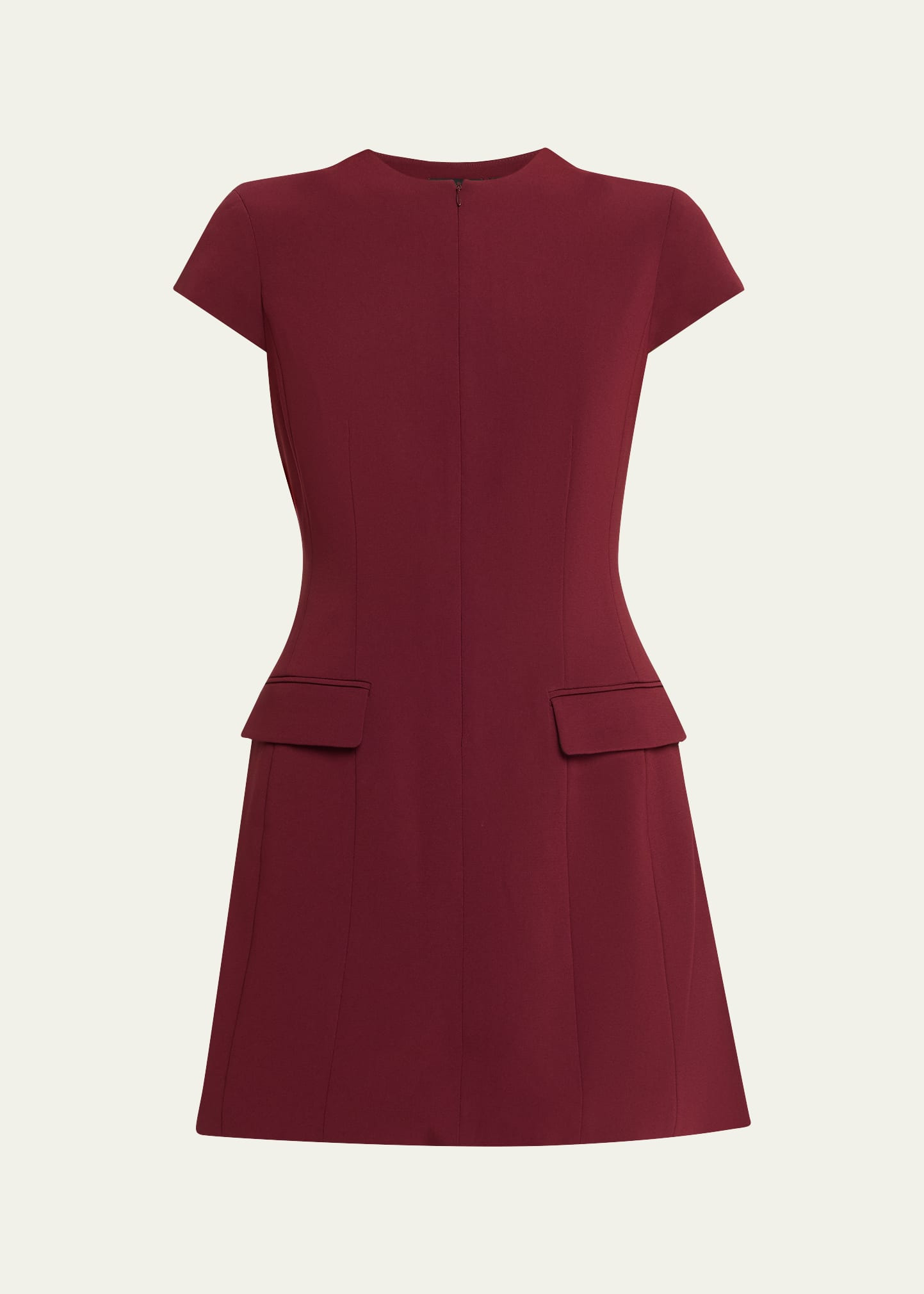 Tailored Zip-Front Mini Dress - 1