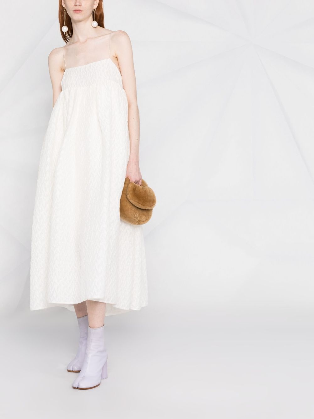 Beth plissé empire-line dress - 4